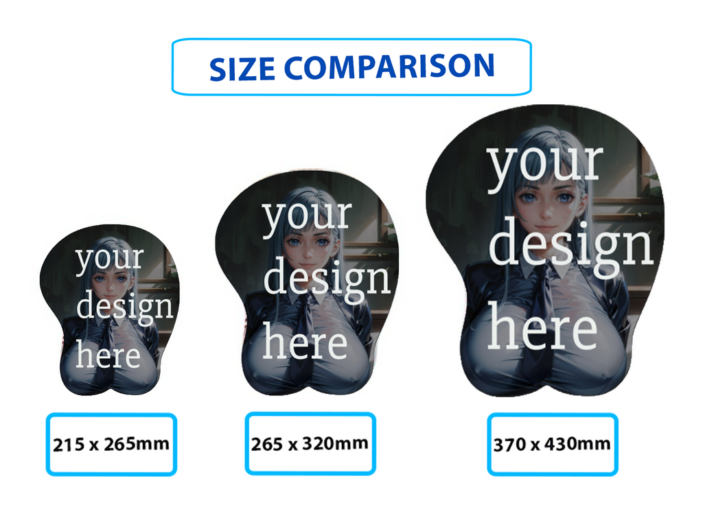 3D oppai Anime Mouse Pad with Wrist Rest by Wuthering Waves Changli #01