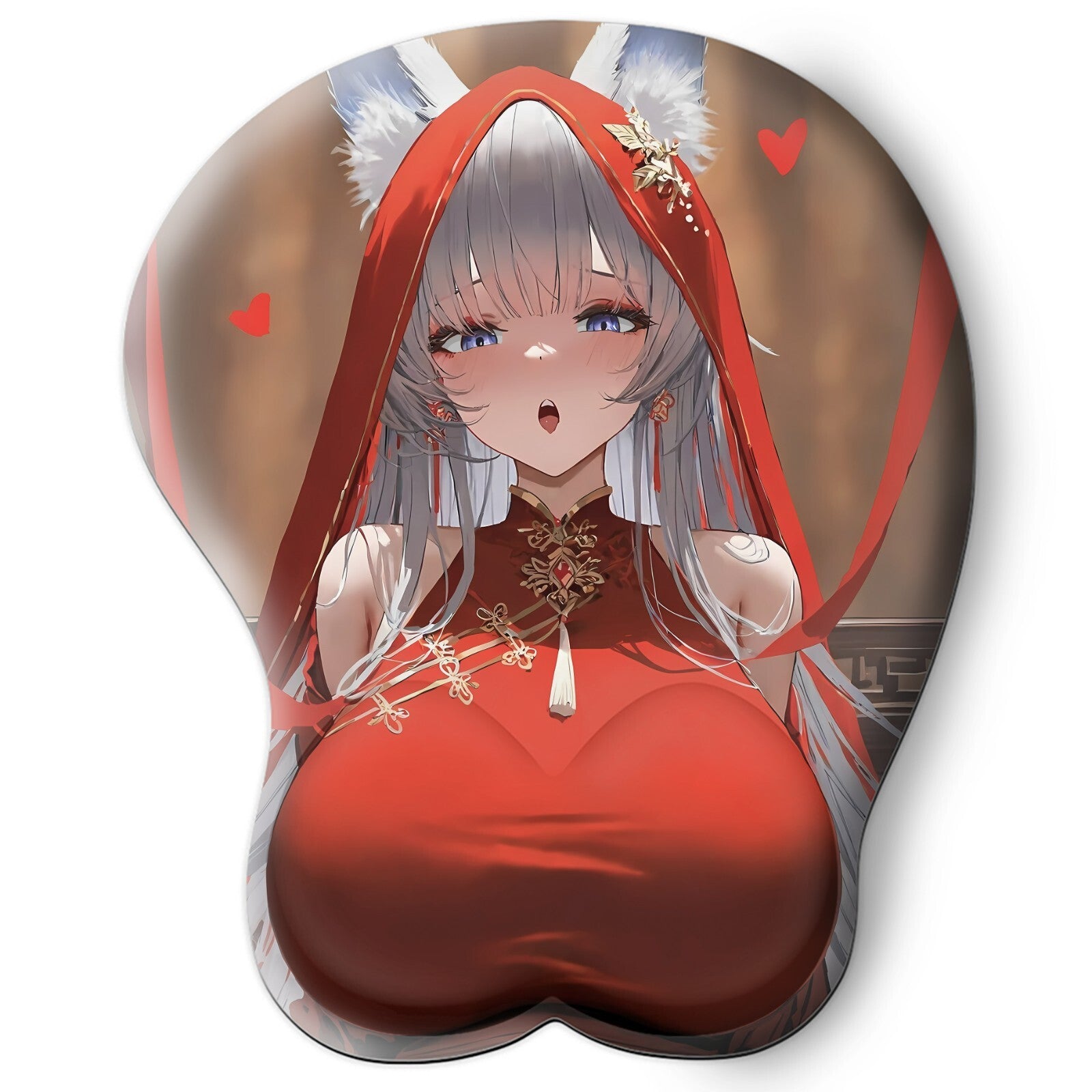 3D oppai Anime Mouse Pad with Wrist Rest by Azur Lane Shinano  #01