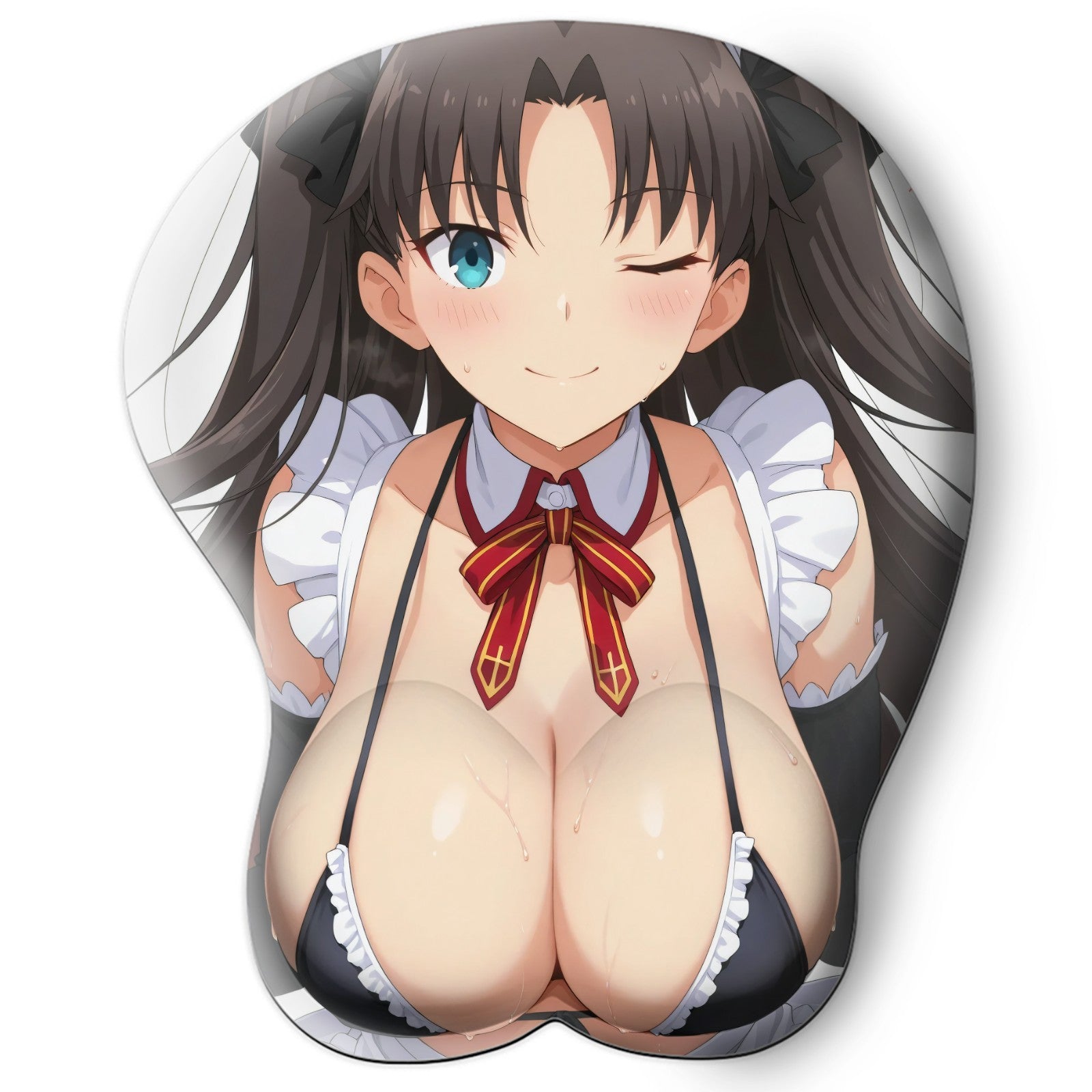 3D Oppai Anime Mouse Pad with Wrist Rest by Fate/stay night Rin Tohsaka #01