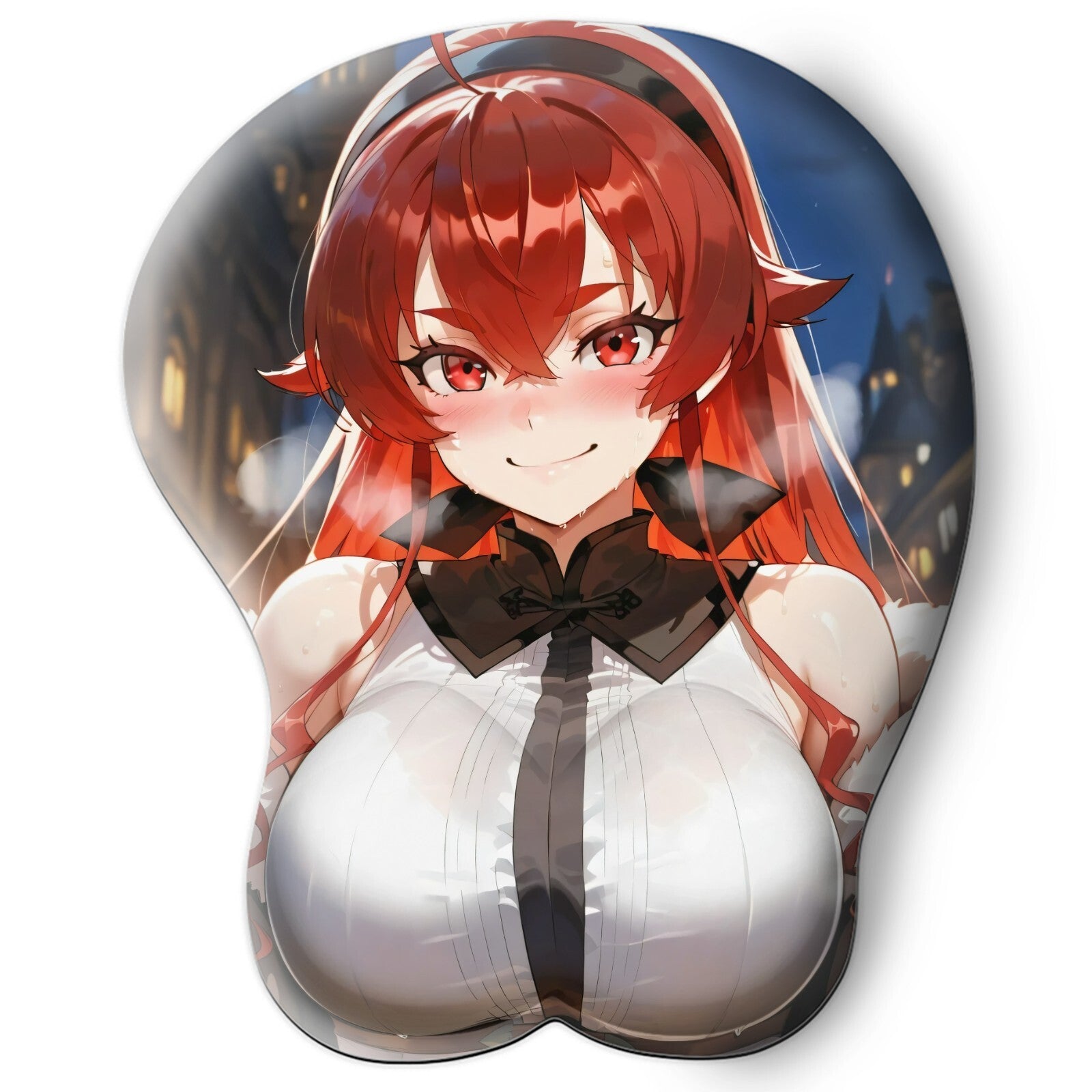 3D oppai Anime Mouse Pad with Wrist Rest by Mushoku Tensei Eris Greyrat #01