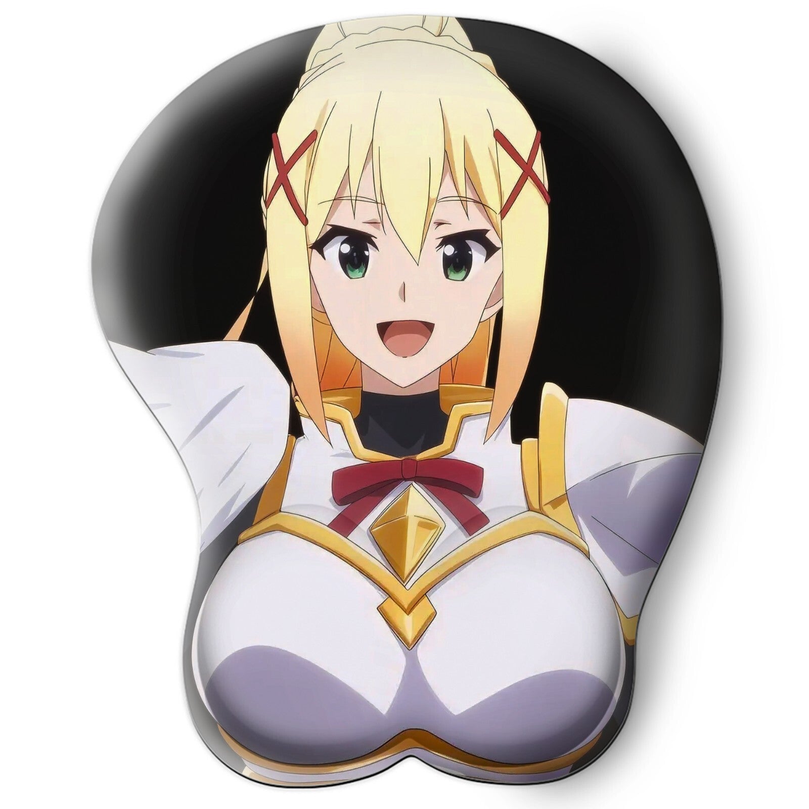 3D oppai Anime Mouse Pad with Wrist Rest by konosuba Darkness #01
