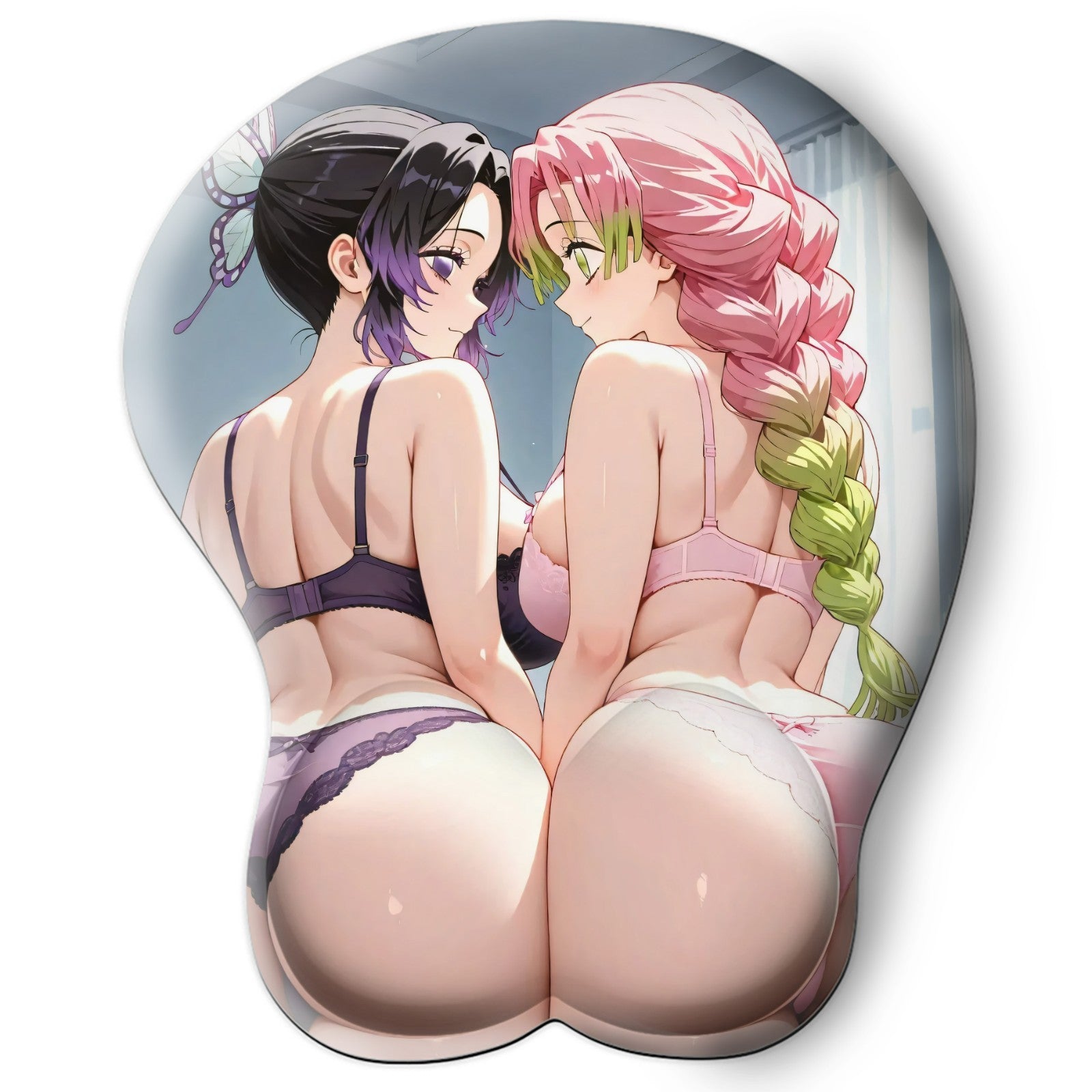3D butt Anime MousePad with Wrist Rest by Demon Slayer Mitisuri x Shinobo #02