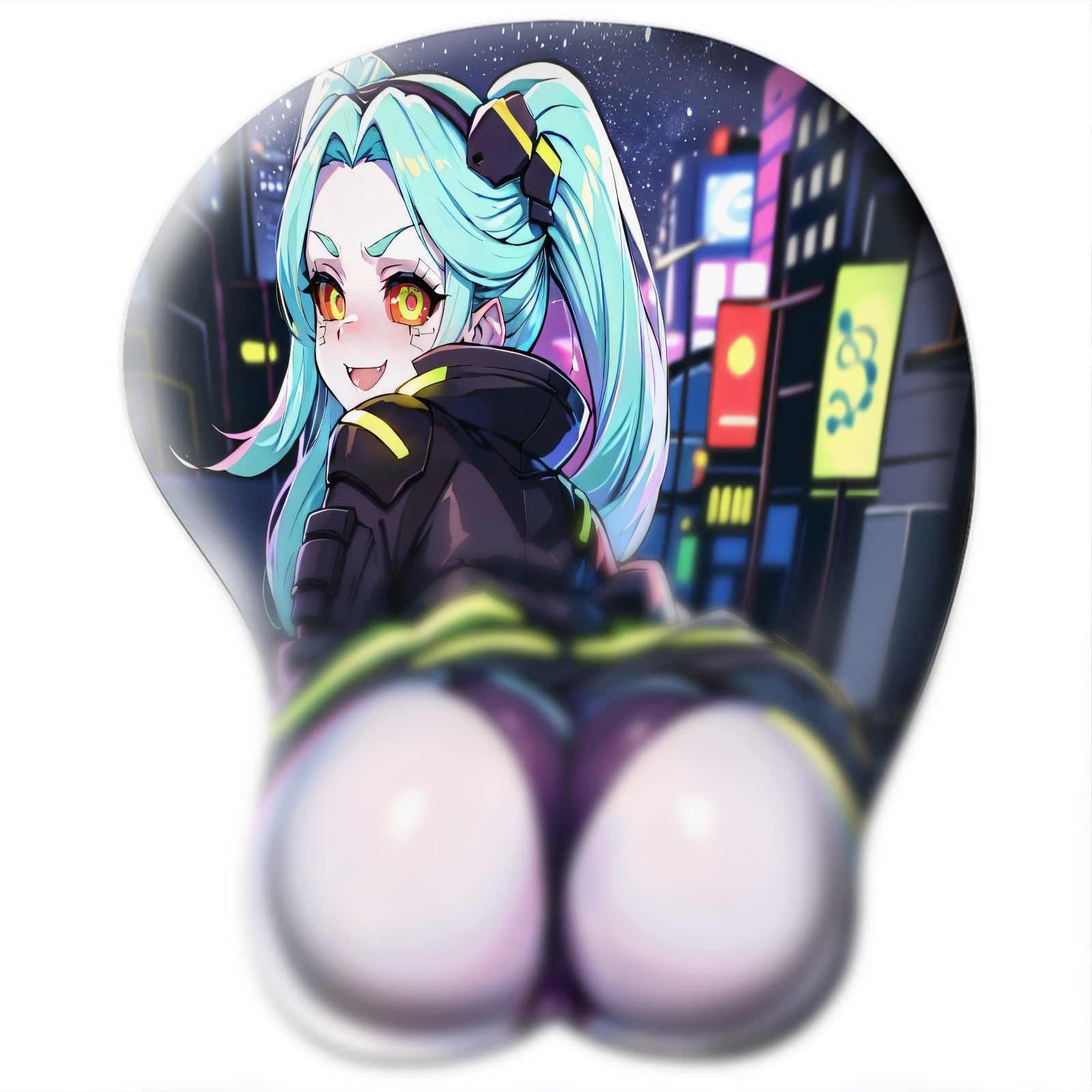 3D butt Anime Mouse Pad with Wrist Rest by Cyberpunk Rebecca #03