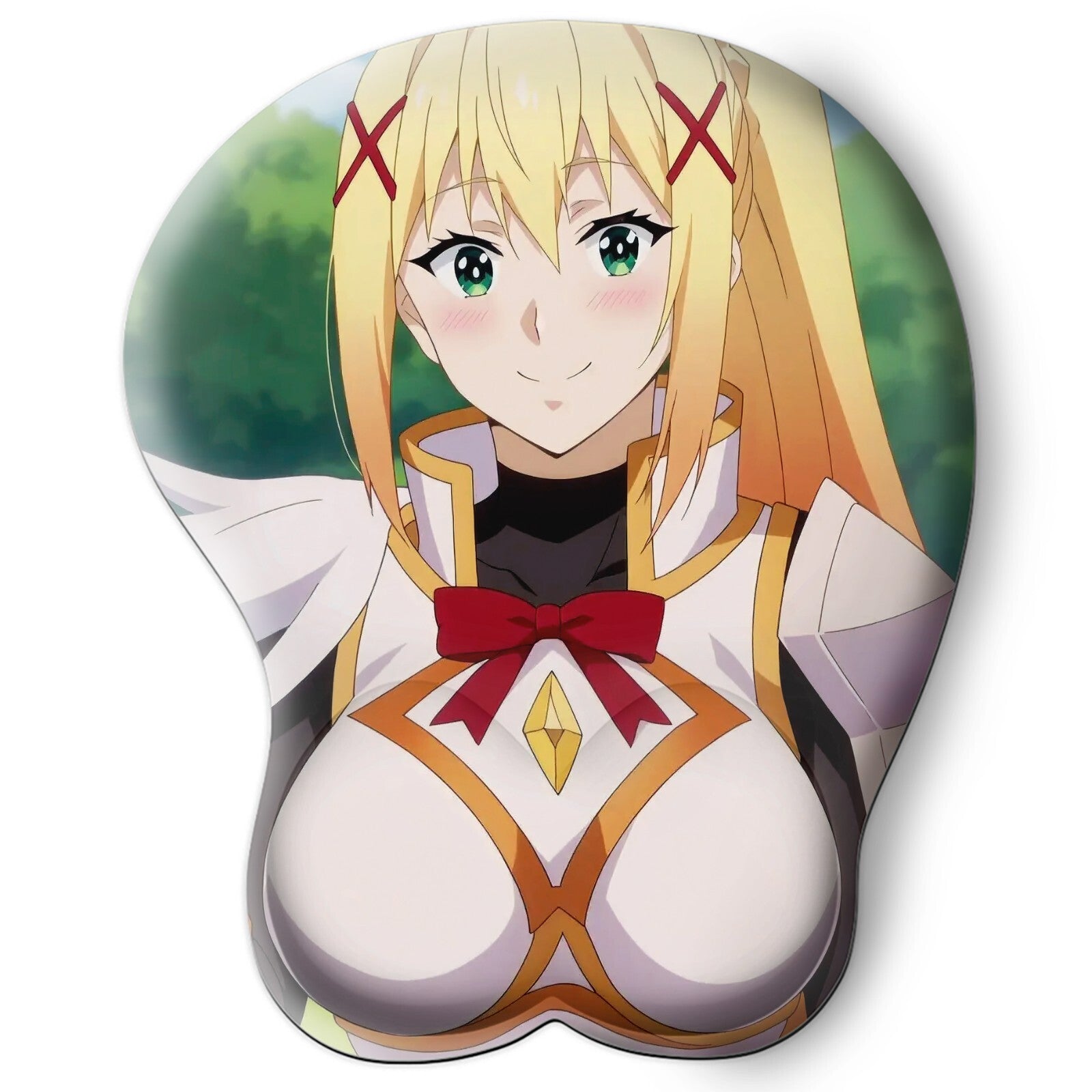 3D oppai Anime Mouse Pad with Wrist Rest by konosuba Darkness #01