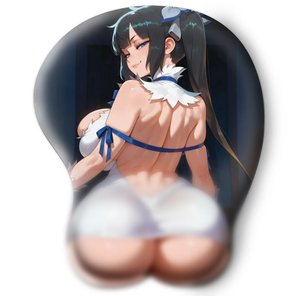 3D butt Anime Mouse Pad with Wrist Rest by Danmanchi Hestia #02
