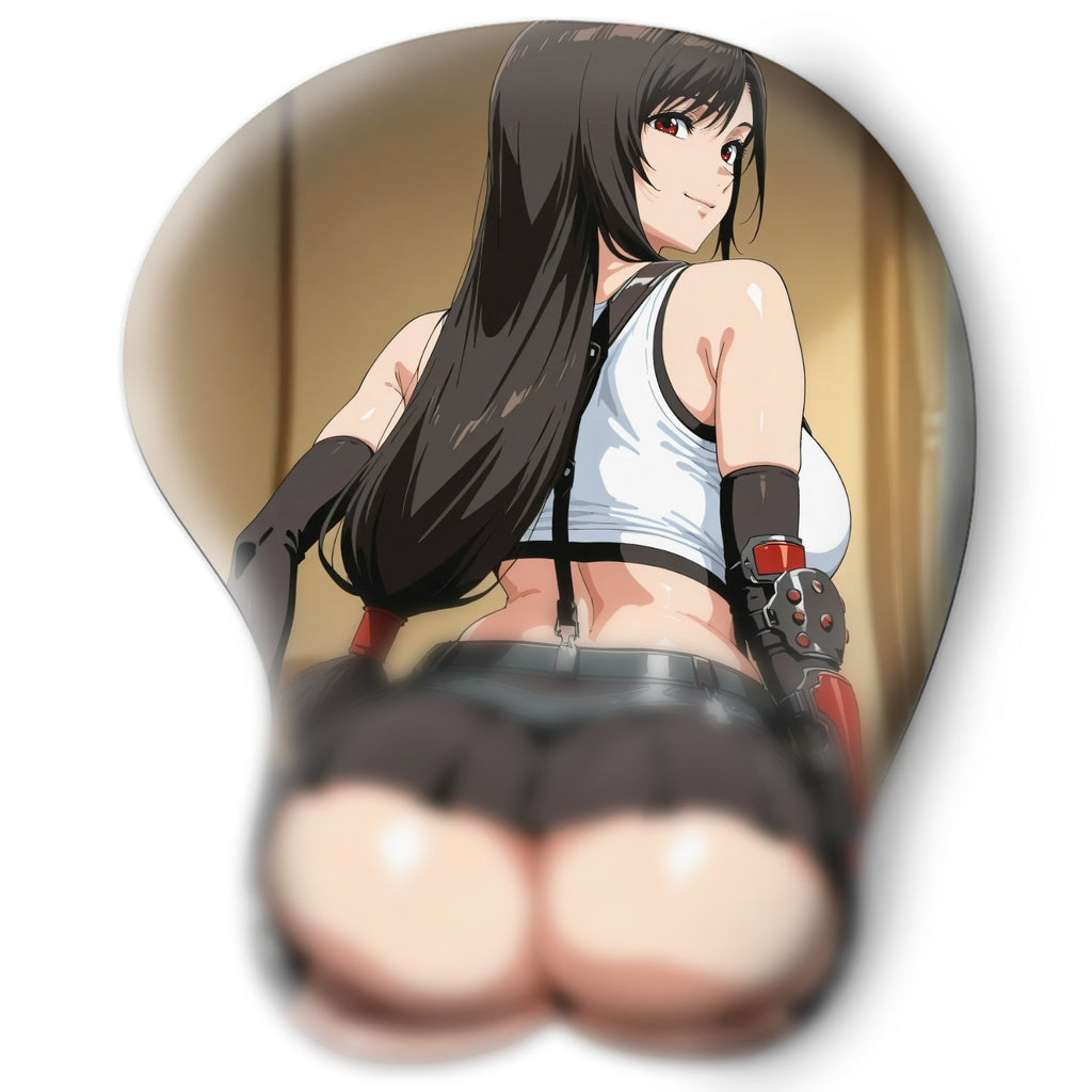 3D butt Anime Mouse Pad with Wrist Rest by Final Fantasy VII Tifa Lockhart #02