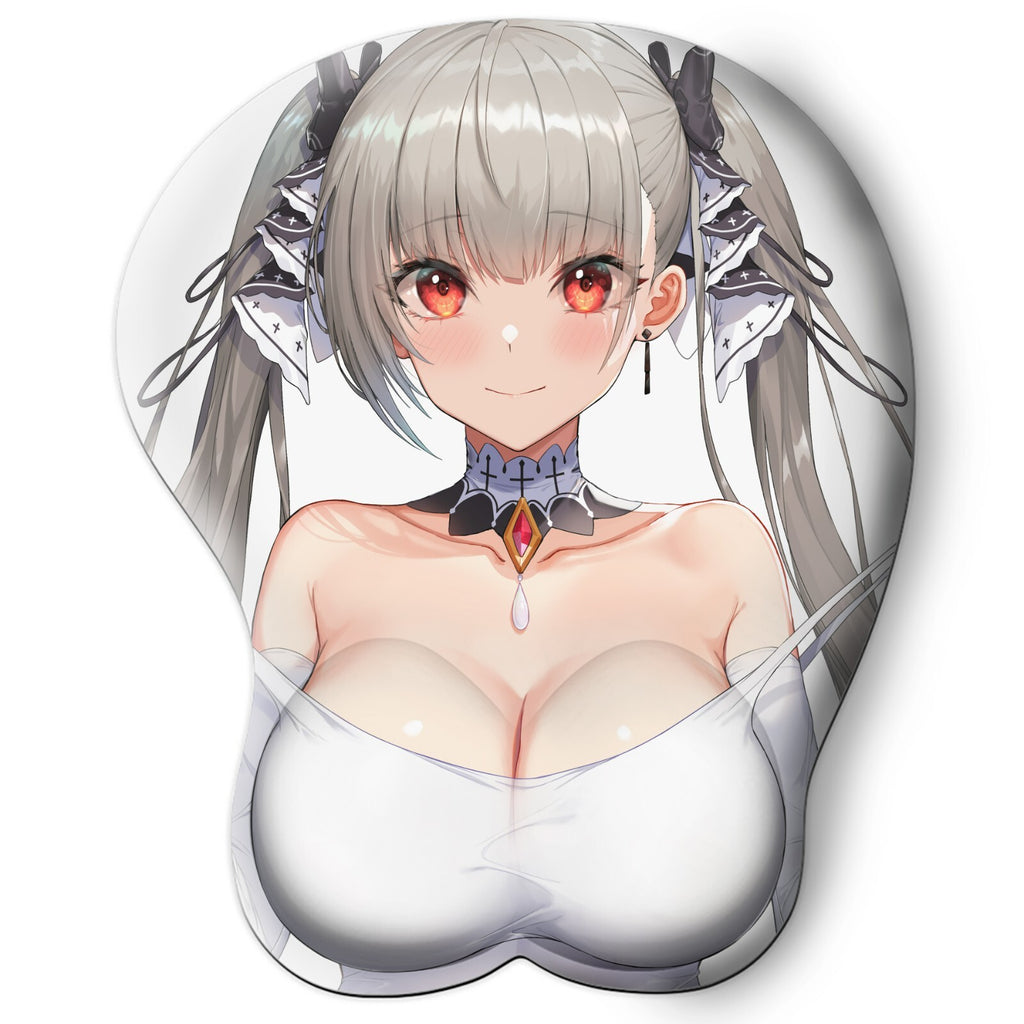 3D oppai Anime Mouse Pad with Wrist Rest by Azur Lane Formidable #01