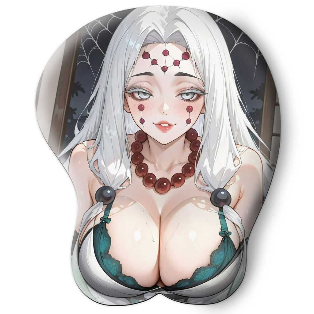 3D oppai Anime MousePad with Wrist Rest by Demon Slayer Spider demon mother #01