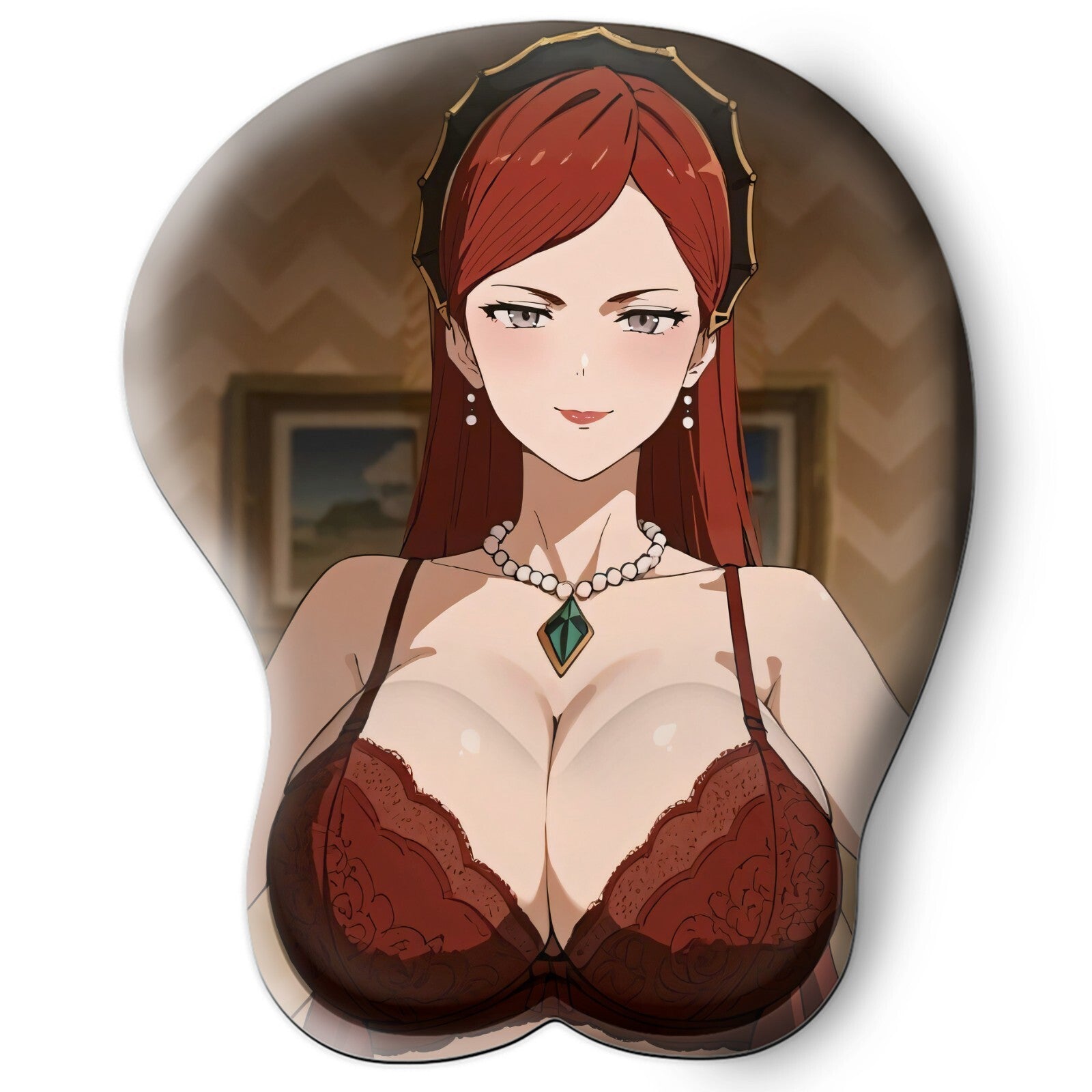 3D oppai Anime Mouse Pad with Wrist Rest by Mushoku Tensei Hilda Boreas #01