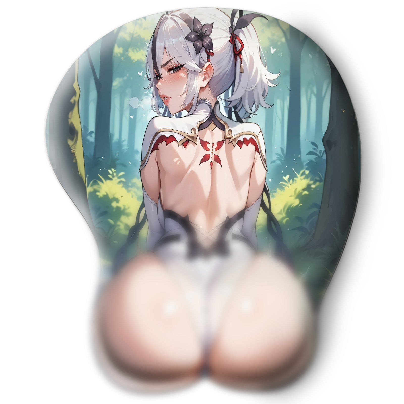 3D butt Anime Mouse Pad with Wrist Rest by Wuthering Waves Camellya  #02