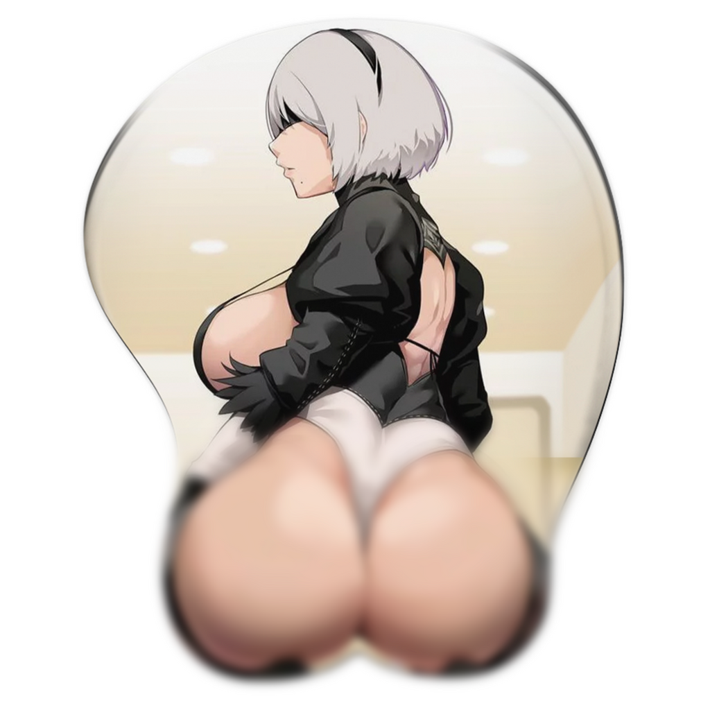 3D butt Anime Mouse Pad with Wrist Rest by 2B from Nier Automata #03