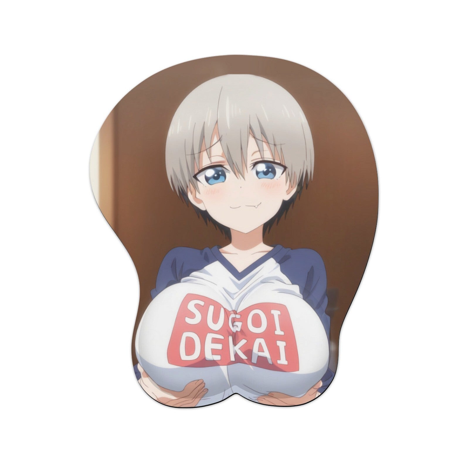 3D oppai Anime Mouse Pad with Wrist Rest by Uzaki-chan #01
