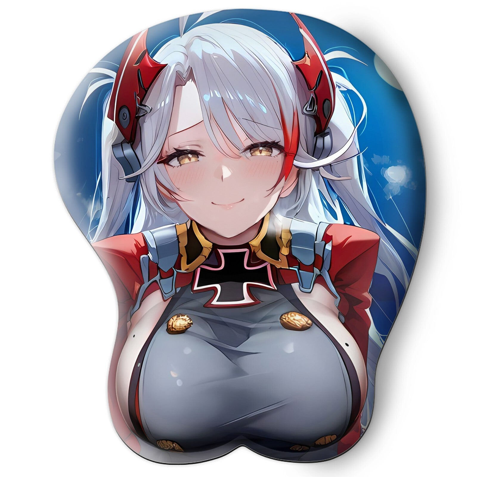 3D oppai Anime Mouse Pad with Wrist Rest by Azur Lane Prinz Eugen  #03