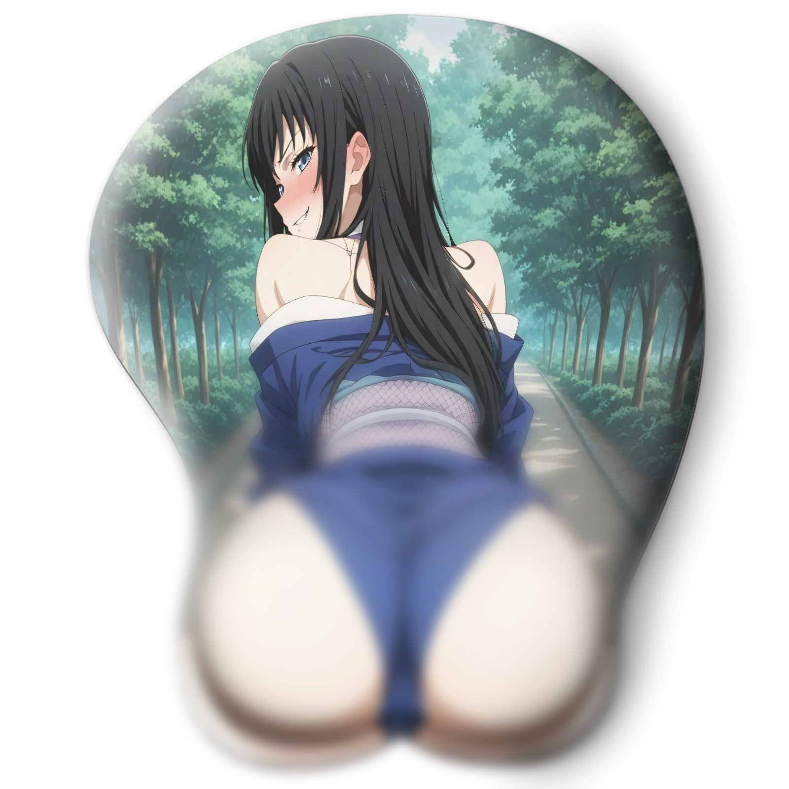 3D butt Anime MousePad with Wrist Rest by Demon Slayer Suma #02