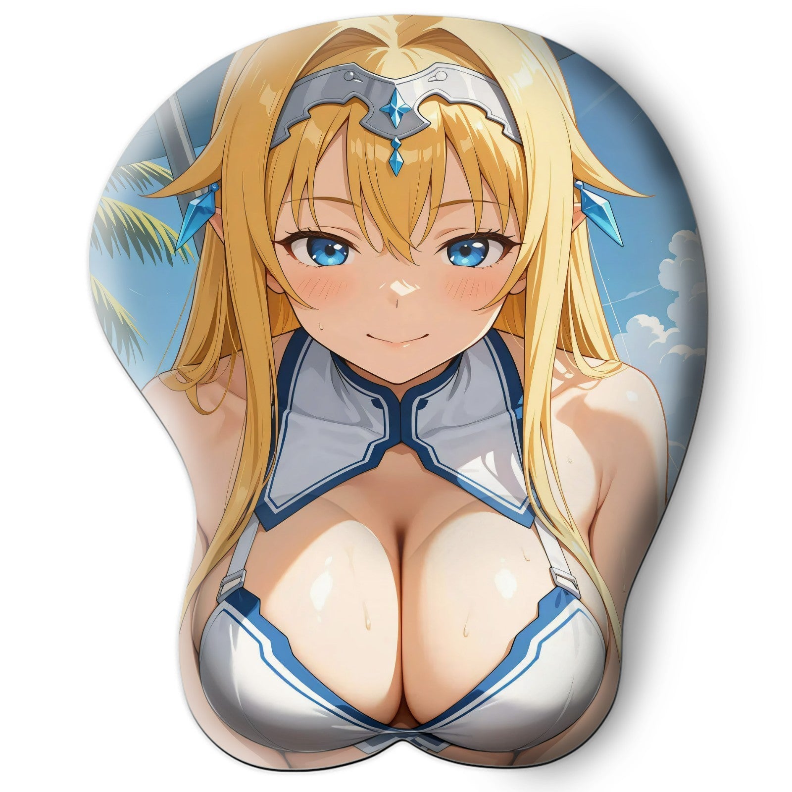 3D Oppai Anime Mouse Pad with Wrist Rest by Sword Art Online Alice Zuberg#01
