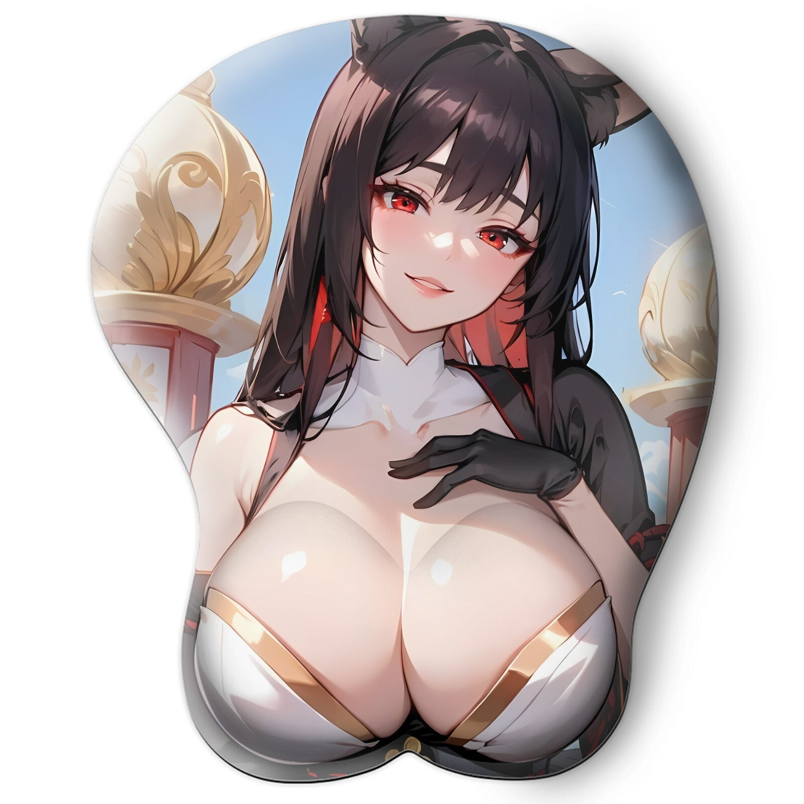 3D oppai Anime Mouse Pad with Wrist Rest by Azur Lane Akagir  #01
