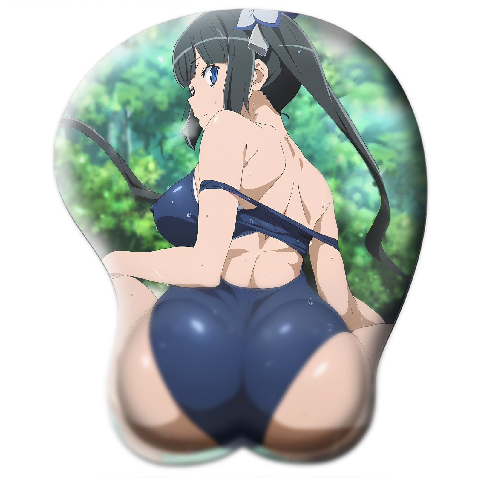 3D butt Anime Mouse Pad with Wrist Rest by Danmanchi Hestia #02