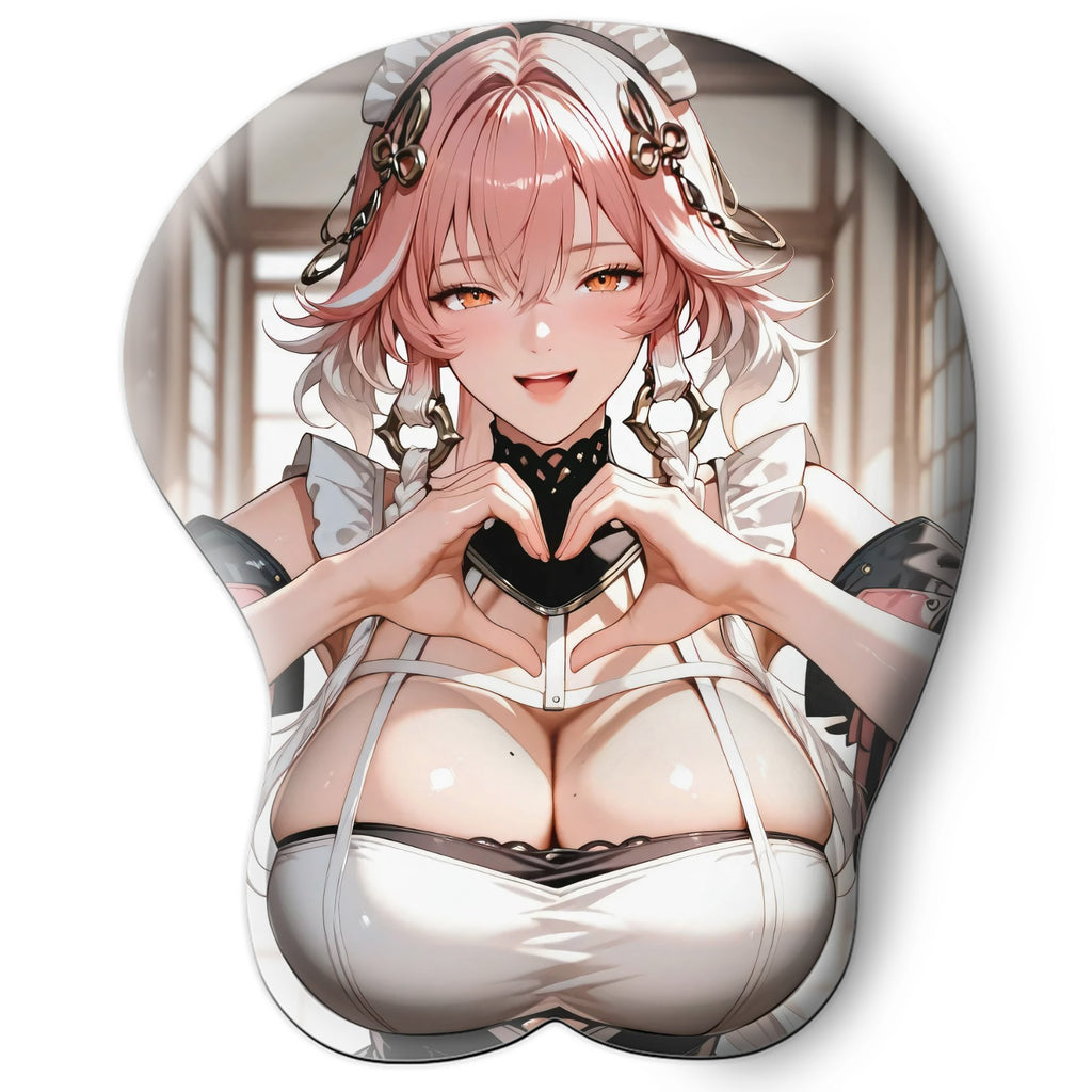 3D oppai Anime Mouse Pad with Wrist Rest by Wuthering Waves Changli #01