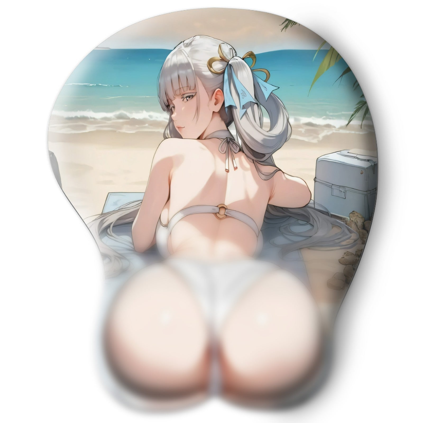 3D butt Anime Mouse Pad with Wrist Rest by Wuthering Waves Jinhsi #02