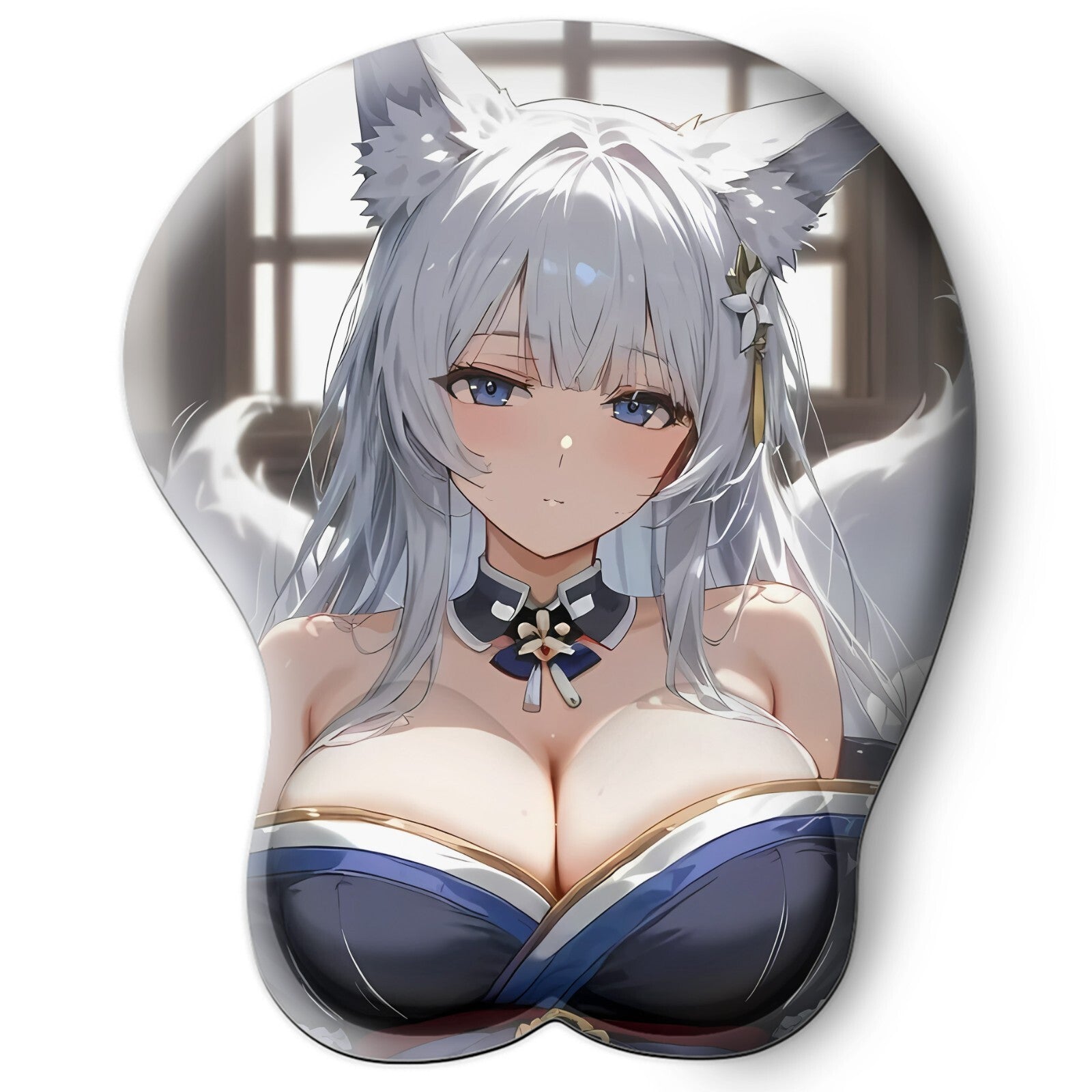3D oppai Anime Mouse Pad with Wrist Rest by Azur Lane Shinano  #02