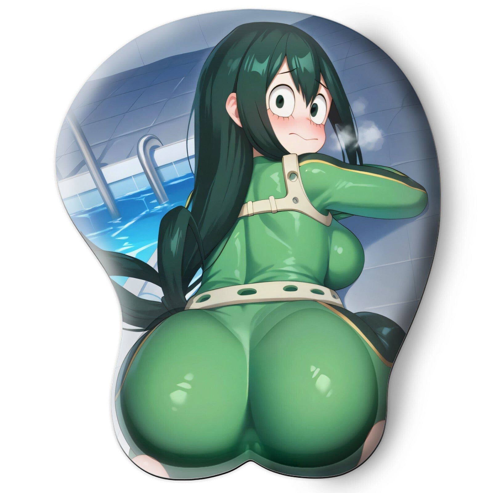 3D butt Anime Mouse Pad with Wrist Rest by My hero academia Tsuyu Asui  #02