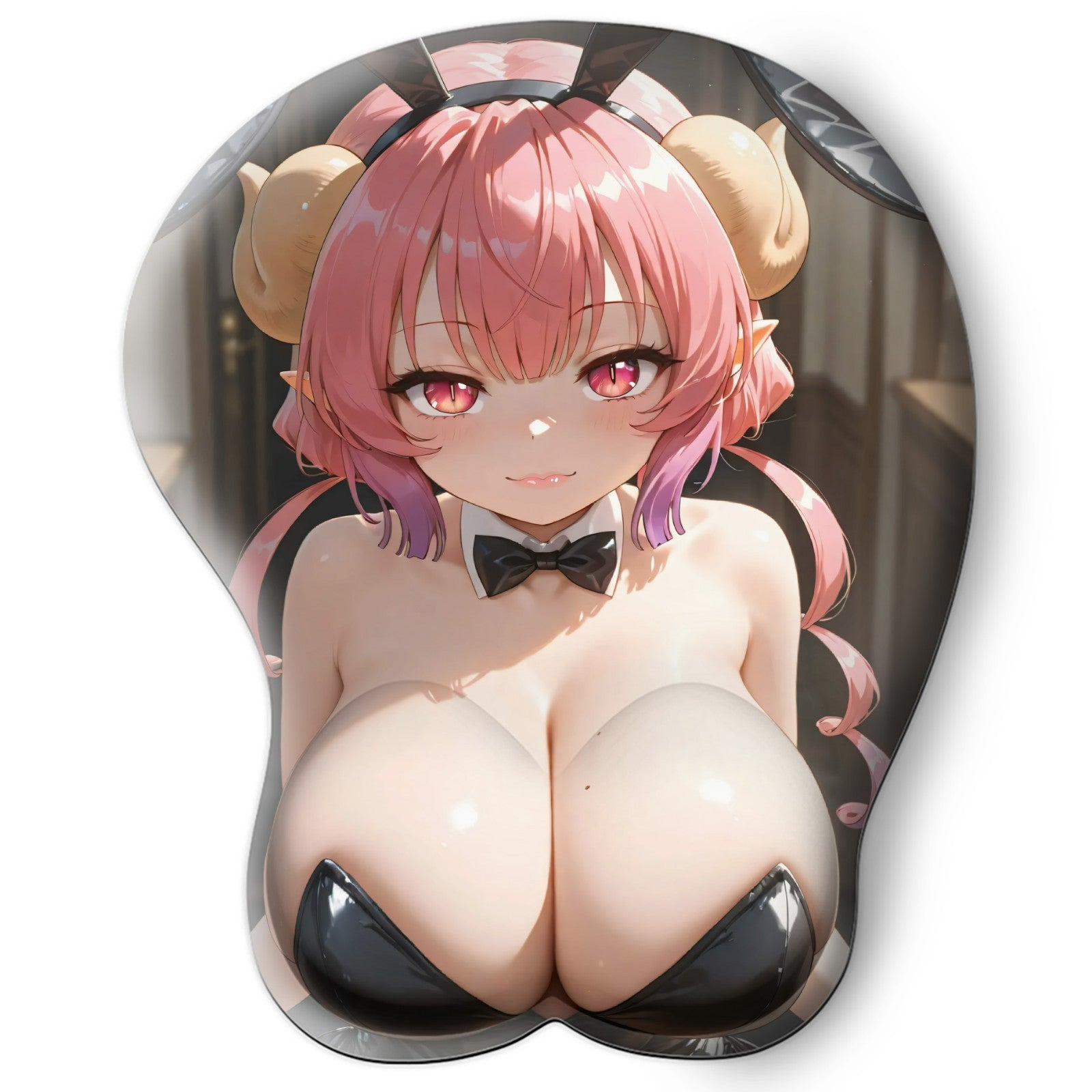 3D oppai Anime Mouse Pad with Wrist Rest by Dragon maid Ilulu #01