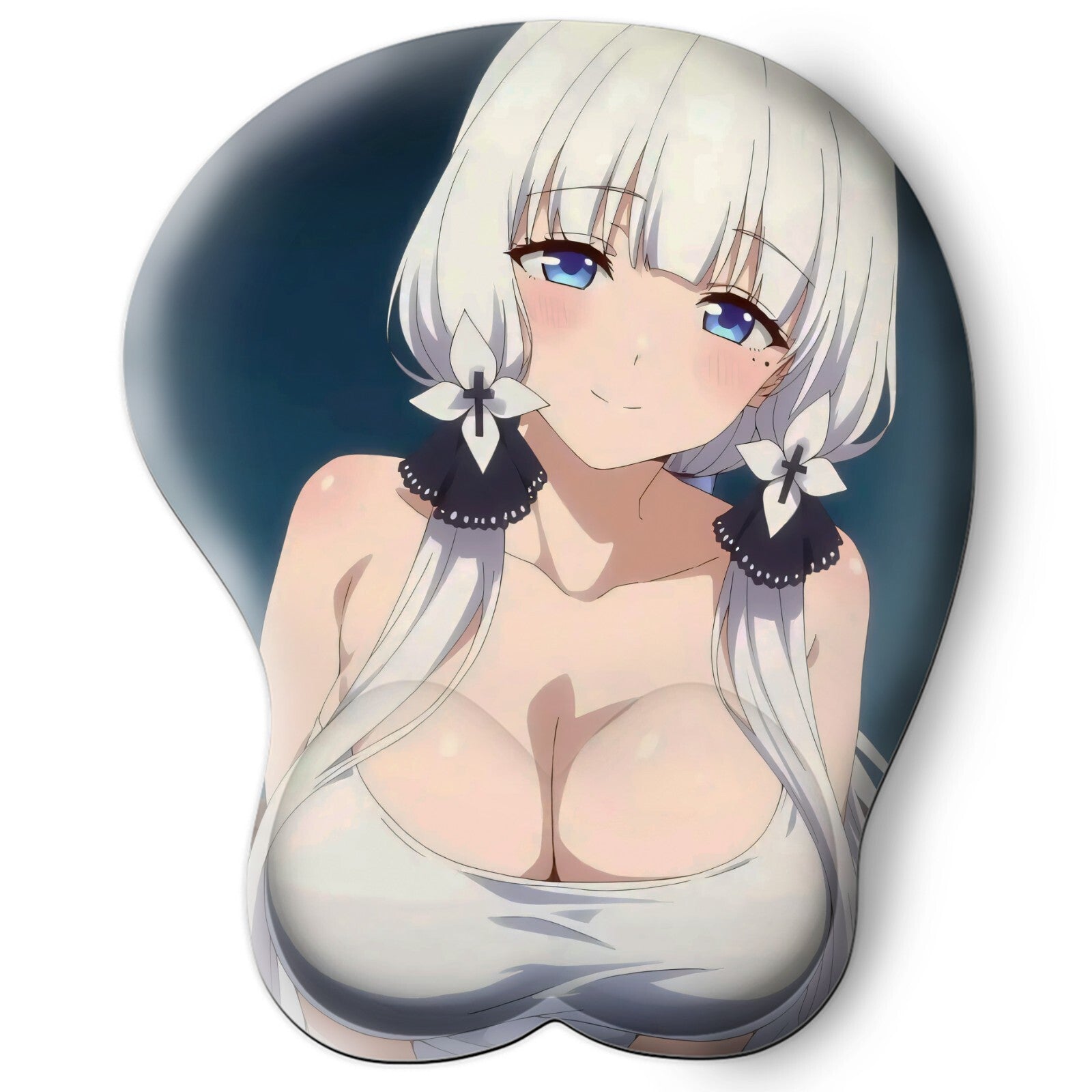 3D oppai Anime Mouse Pad with Wrist Rest by Azur Lane Illustrious #02