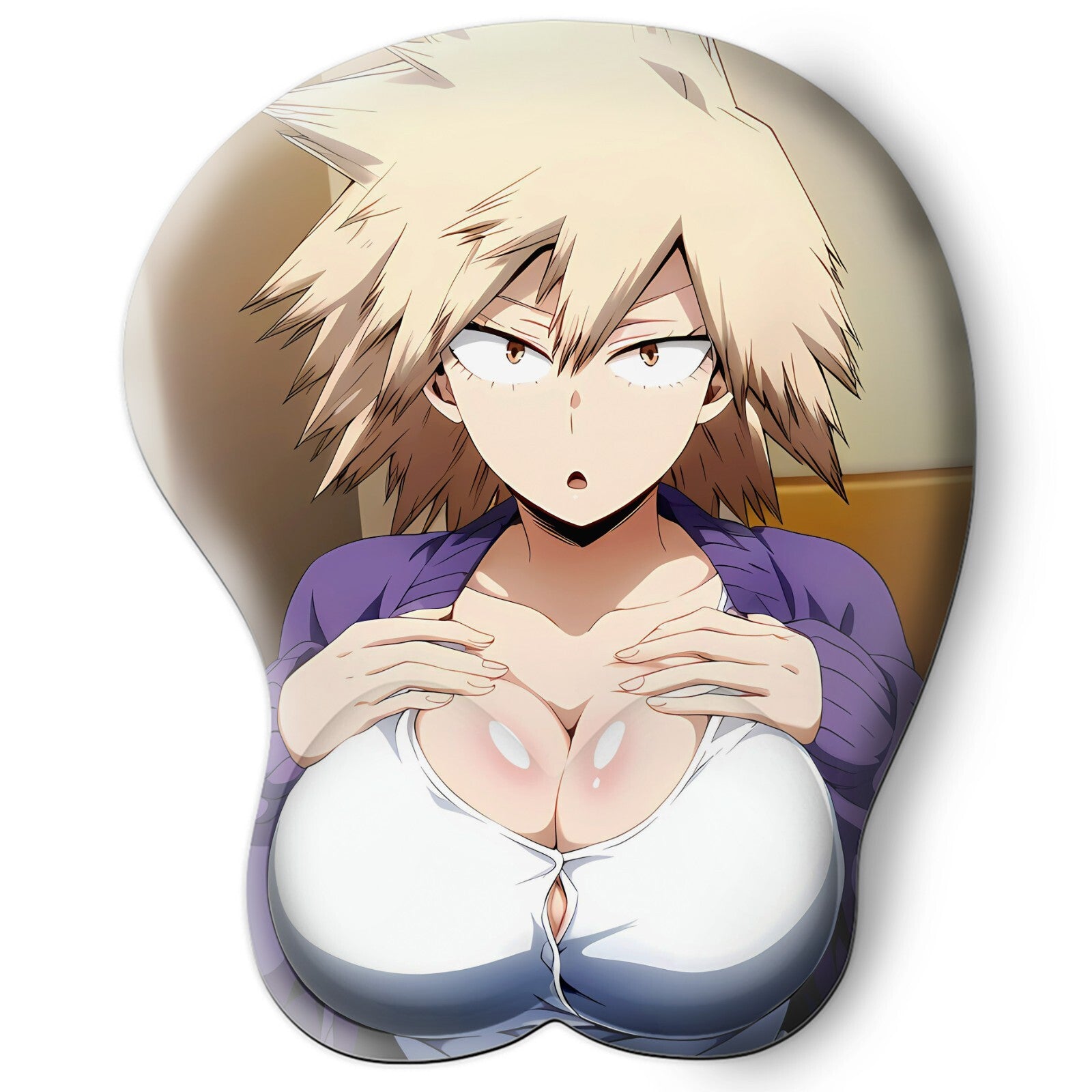 3D oppai Anime Mouse Pad with Wrist Rest by My hero academia Mitsuri bakugou #01