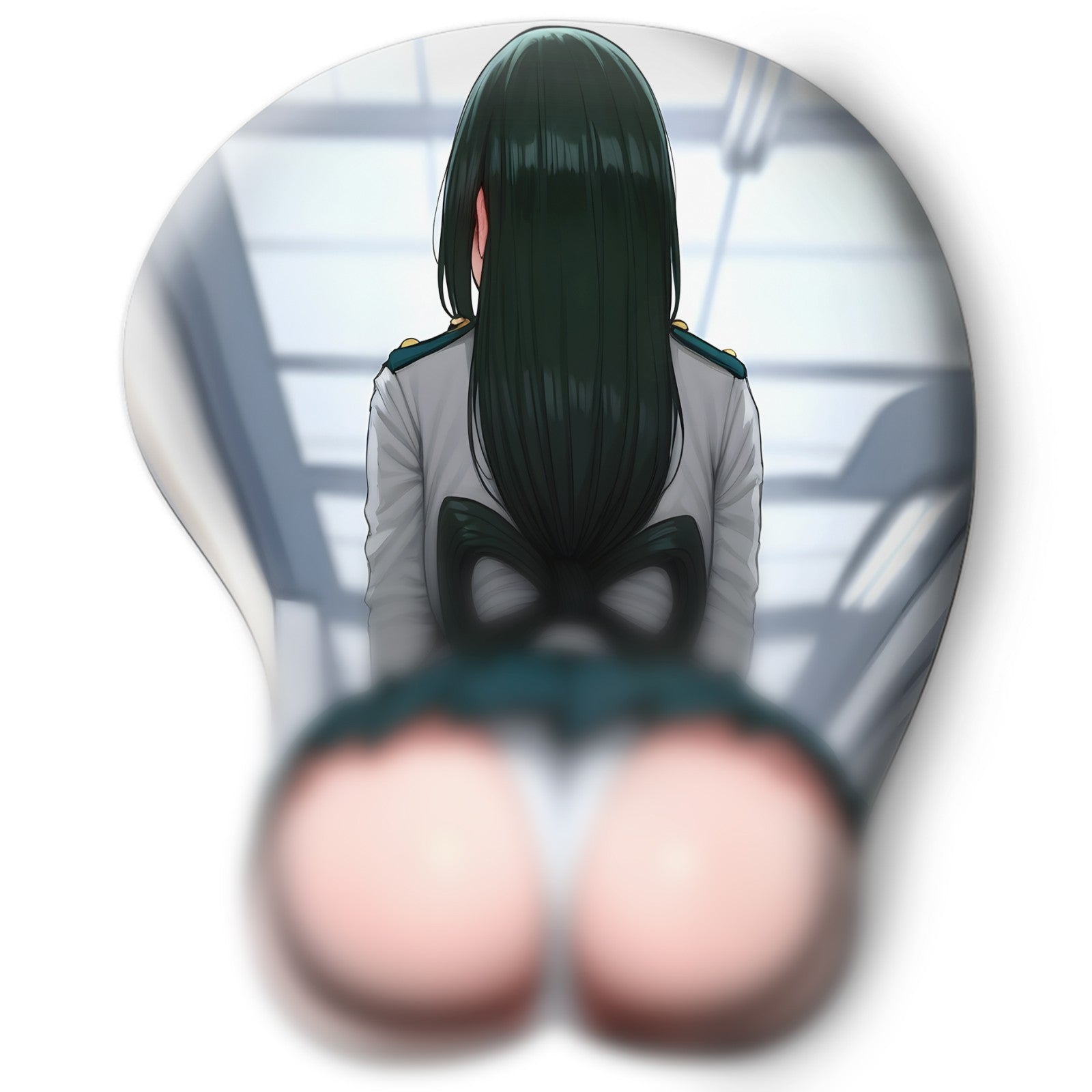 3D butt Anime Mouse Pad with Wrist Rest by My hero academia Tsuyu Asui  #02