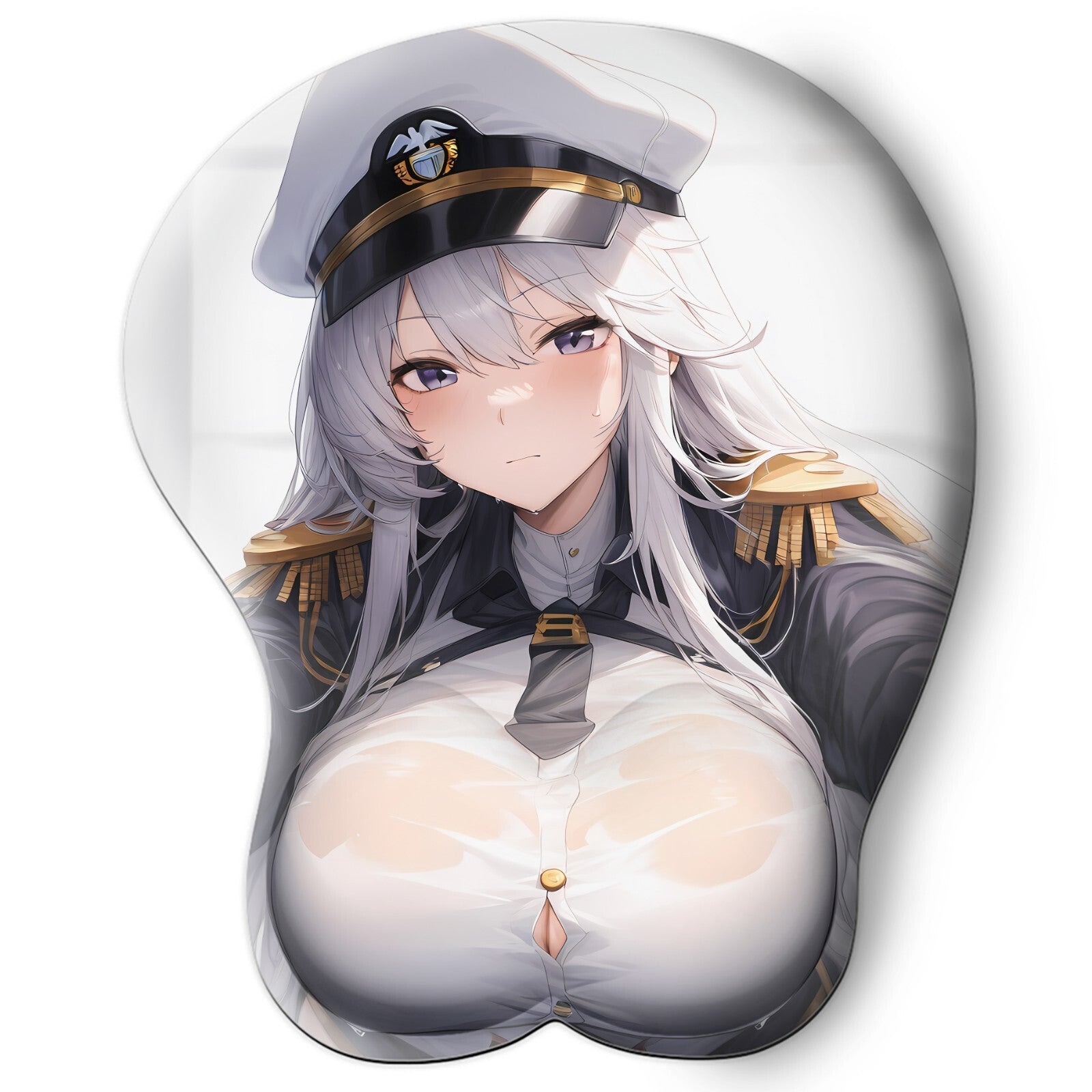 3D oppai Anime Mouse Pad with Wrist Rest by Azur Lane Enterprise #01