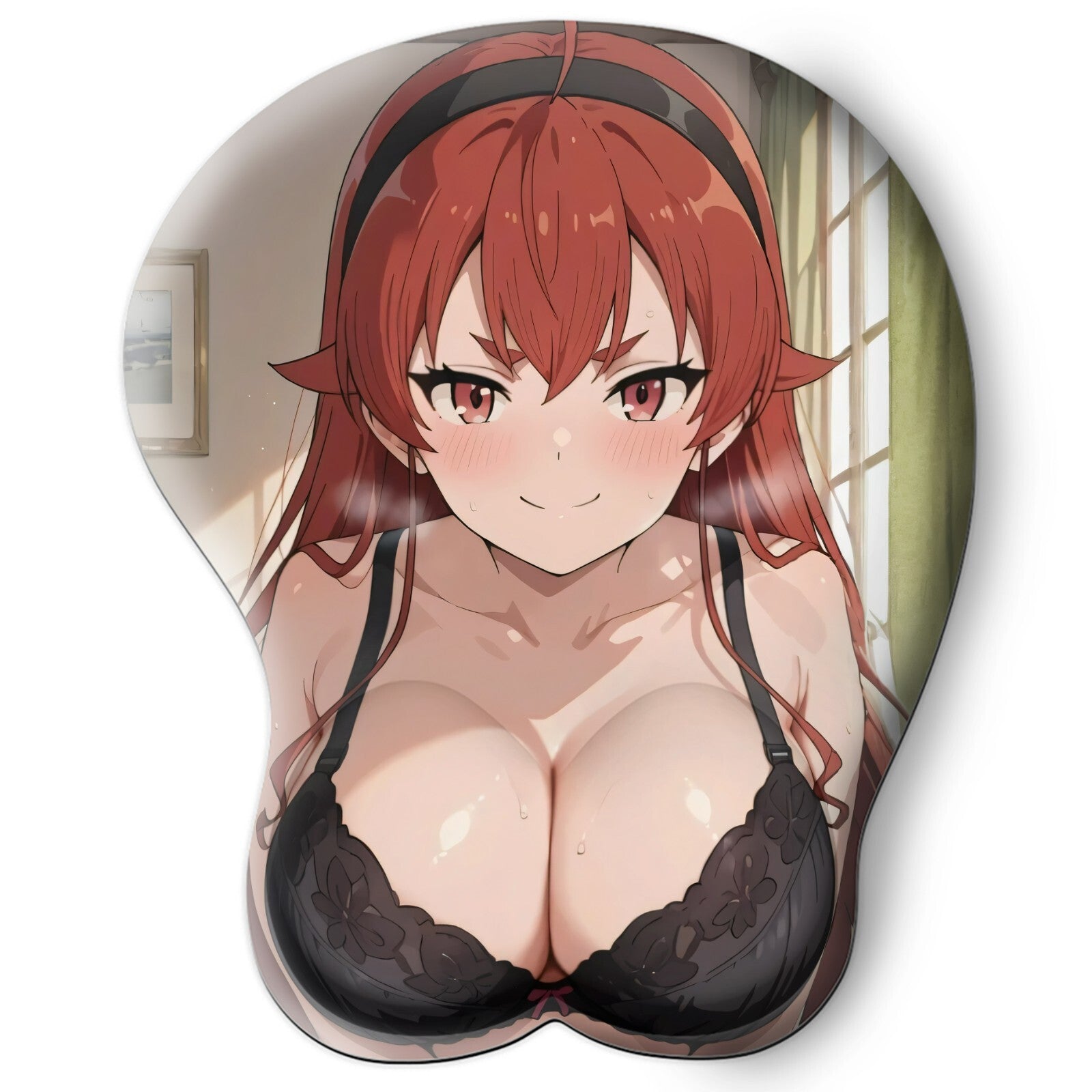 3D oppai Anime Mouse Pad with Wrist Rest by Mushoku Tensei Eris Greyrat #01