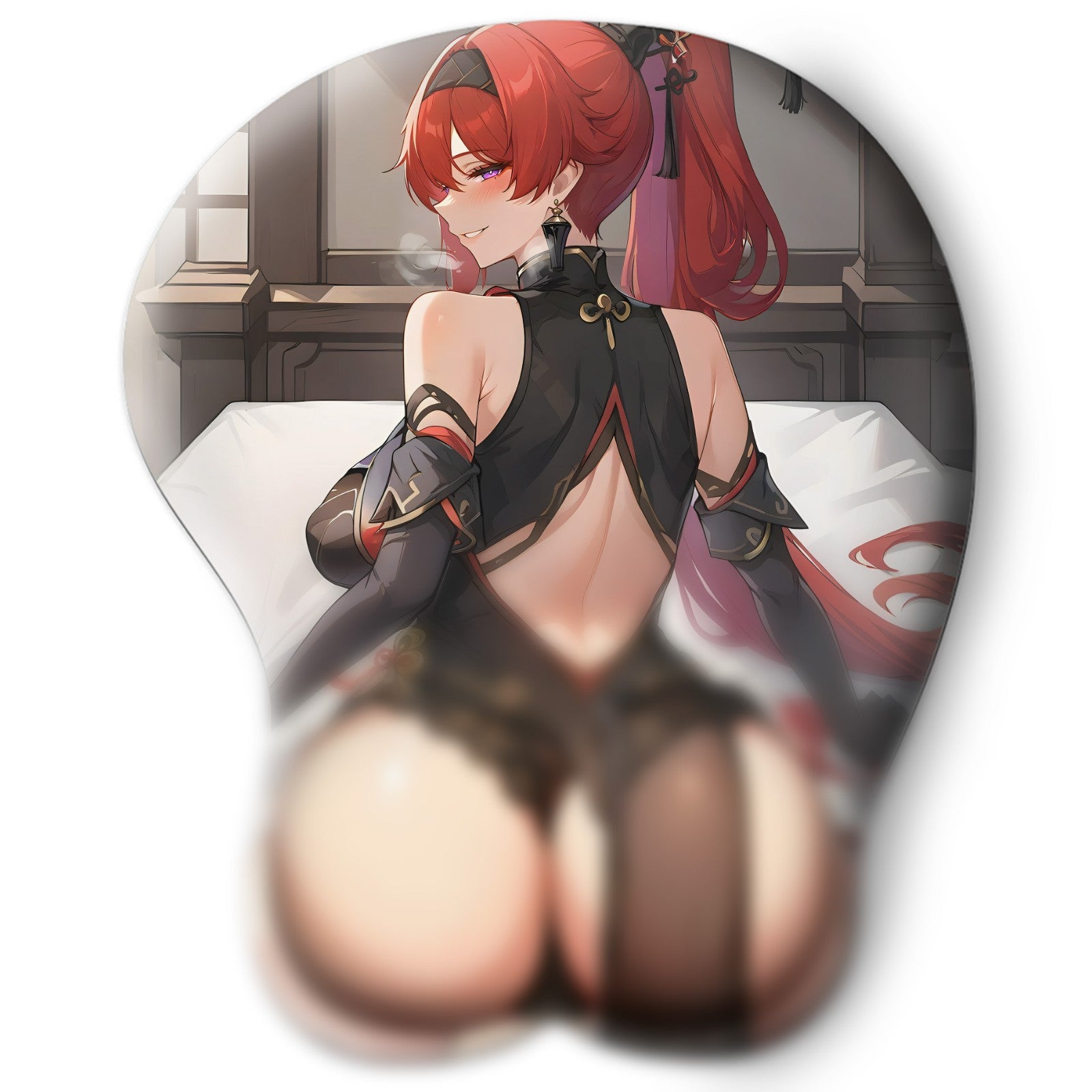 3D butt Anime Mouse Pad with Wrist Rest by Wuthering Waves Yinlin #02