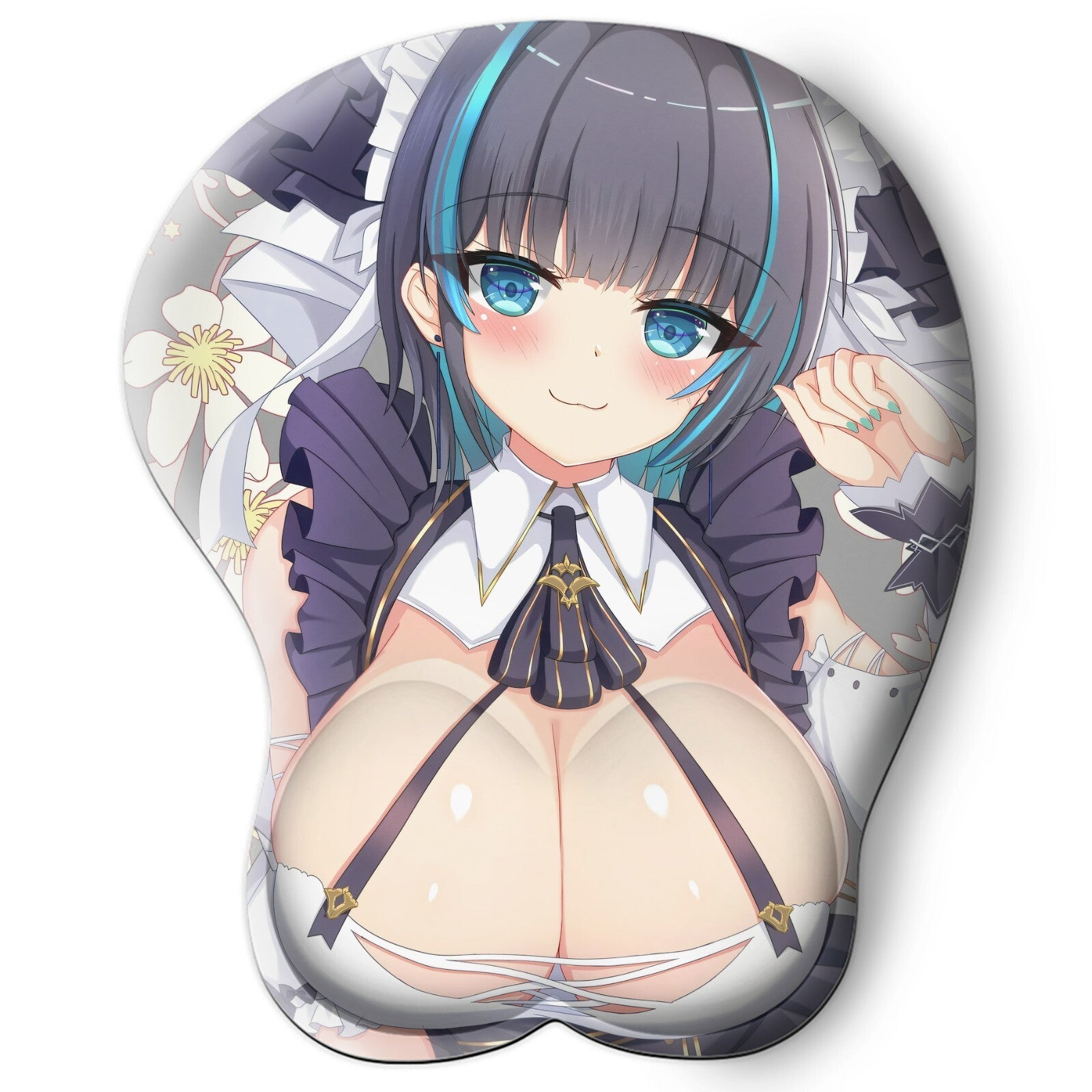 3D oppai Anime Mouse Pad with Wrist Rest by Azur Lane Cheshire #01