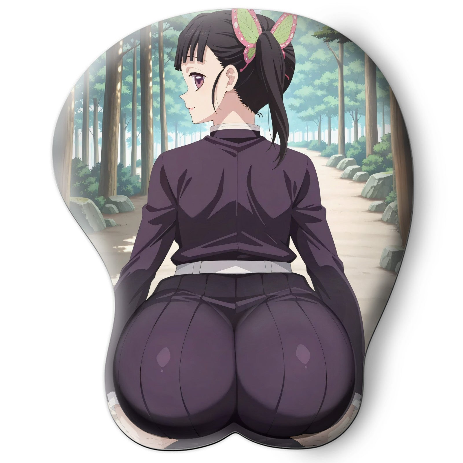 3D butt Anime MousePad with Wrist Rest by  Demon Slayer Tsuyuri Kanao #02