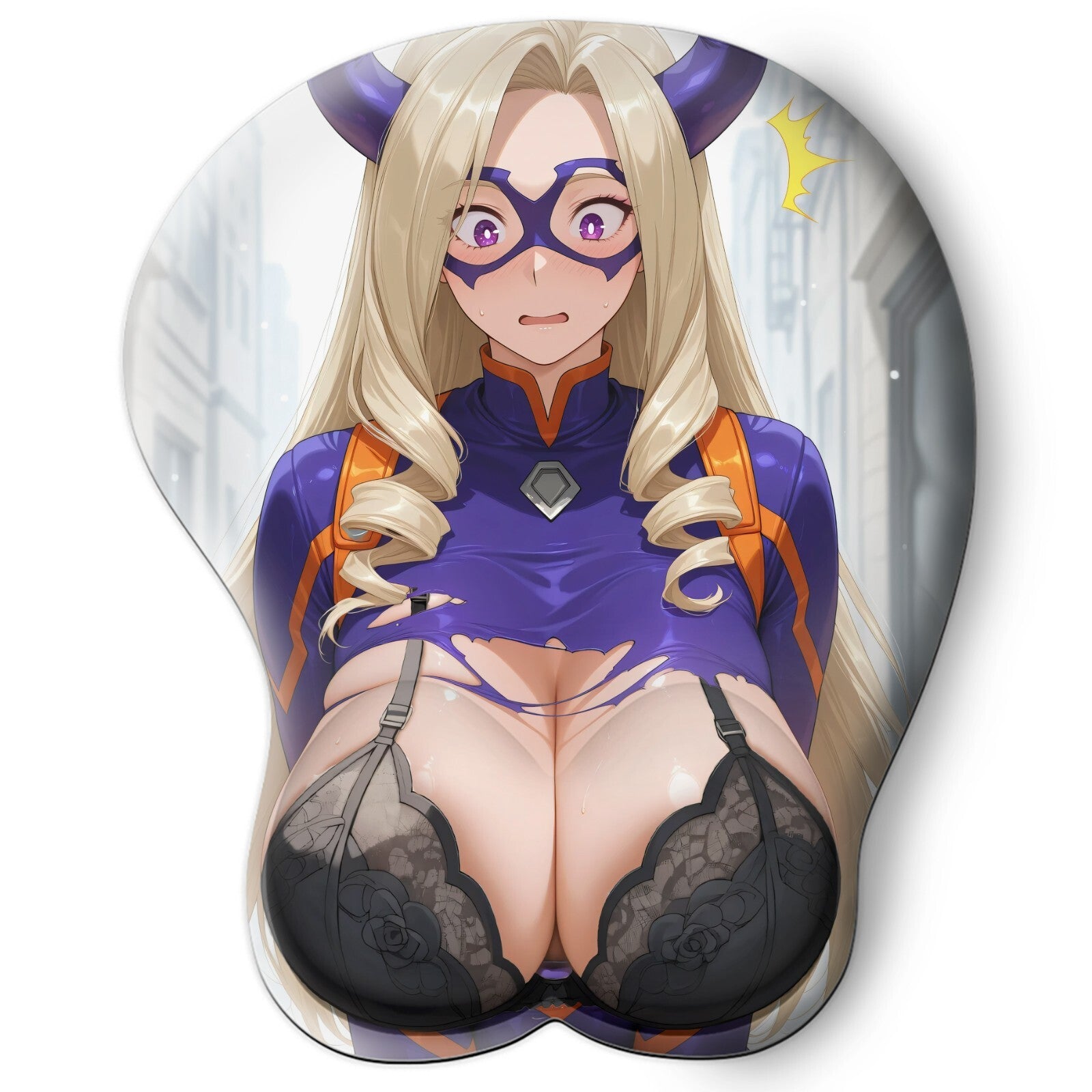 3D oppai Anime Mouse Pad with Wrist Rest by My hero academia Mount lady #01