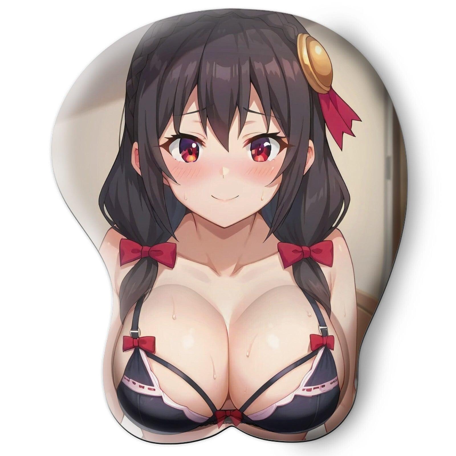 3D oppai Anime Mouse Pad with Wrist Rest by konosuba yunyun #02