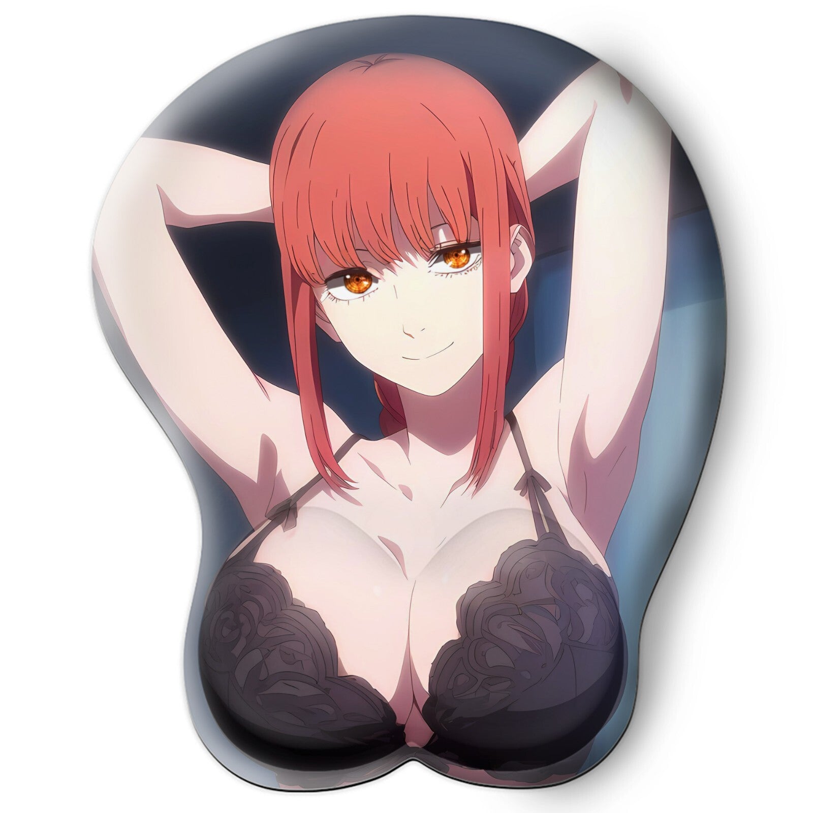 3D Oppai Anime Mouse Pad with Wrist Rest by Chainsaw Man Makima  #01