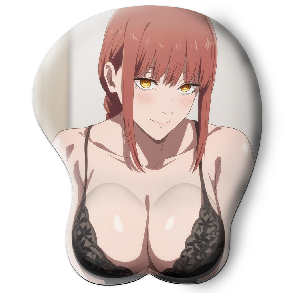 3D Oppai Anime Mouse Pad with Wrist Rest by Chainsaw Man Makima #02