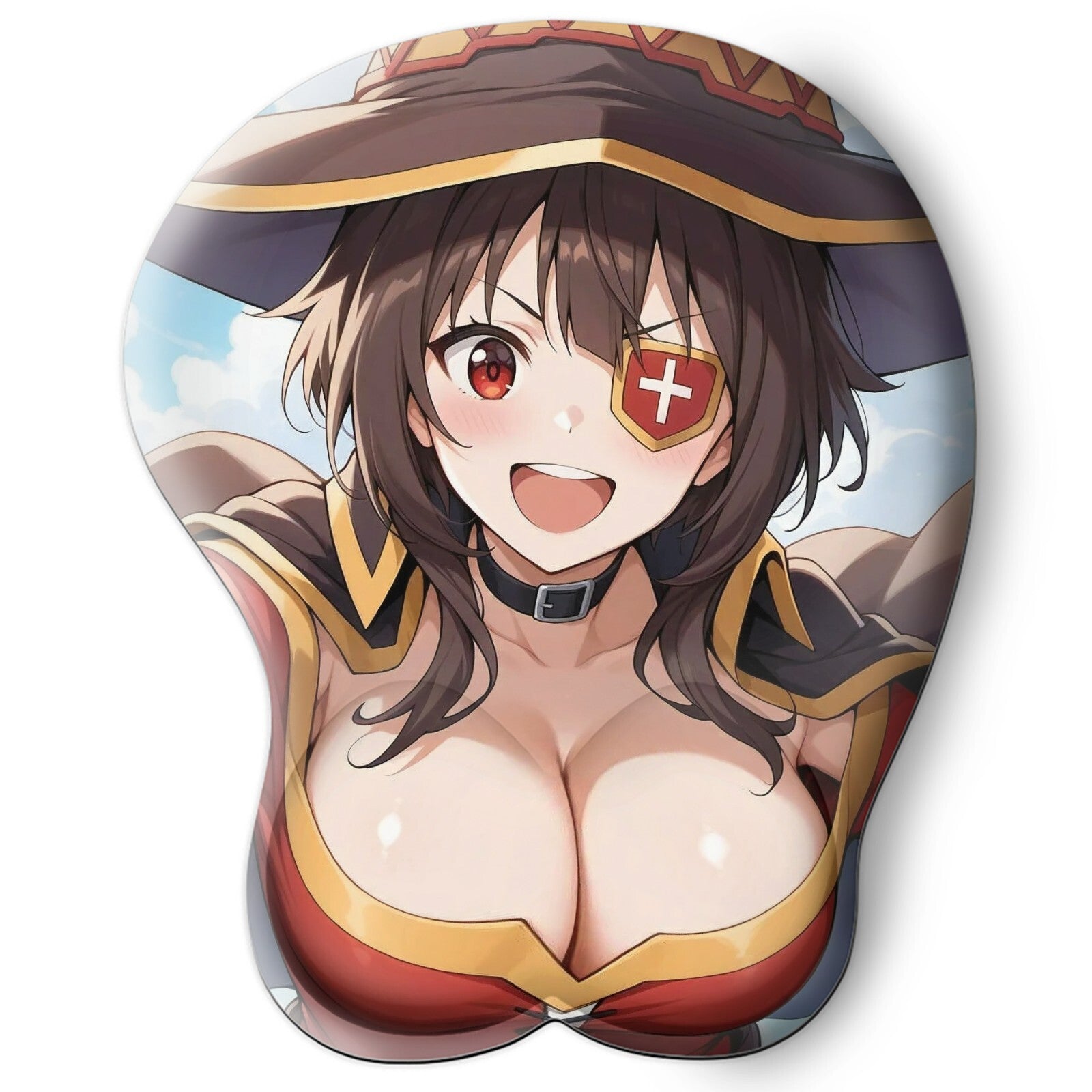 3D oppai Anime Mouse Pad with Wrist Rest by konosuba Megumin #01