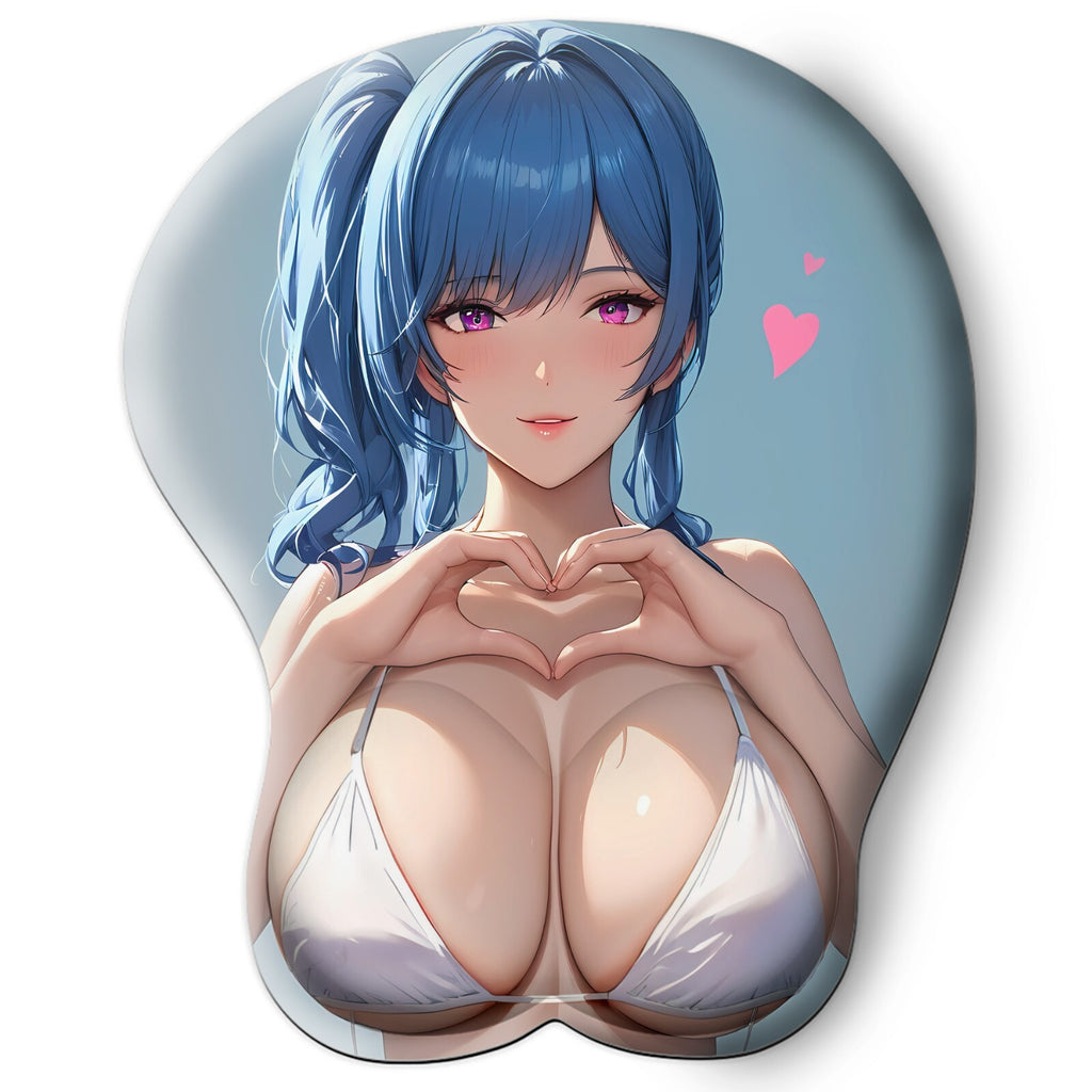 3D oppai Anime Mouse Pad with Wrist Rest by Azur Lane St. Louis #03