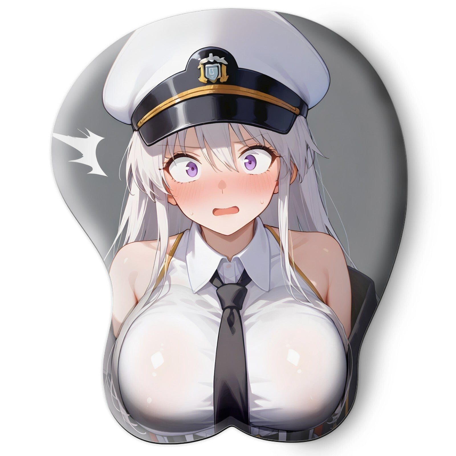 3D oppai Anime Mouse Pad with Wrist Rest by Azur Lane Enterprise #01