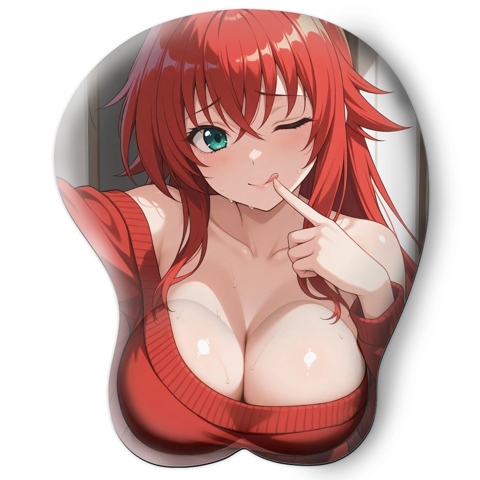 3D oppai Anime Mouse Pad with Wrist Rest by High School DxD Rias Gremory #01