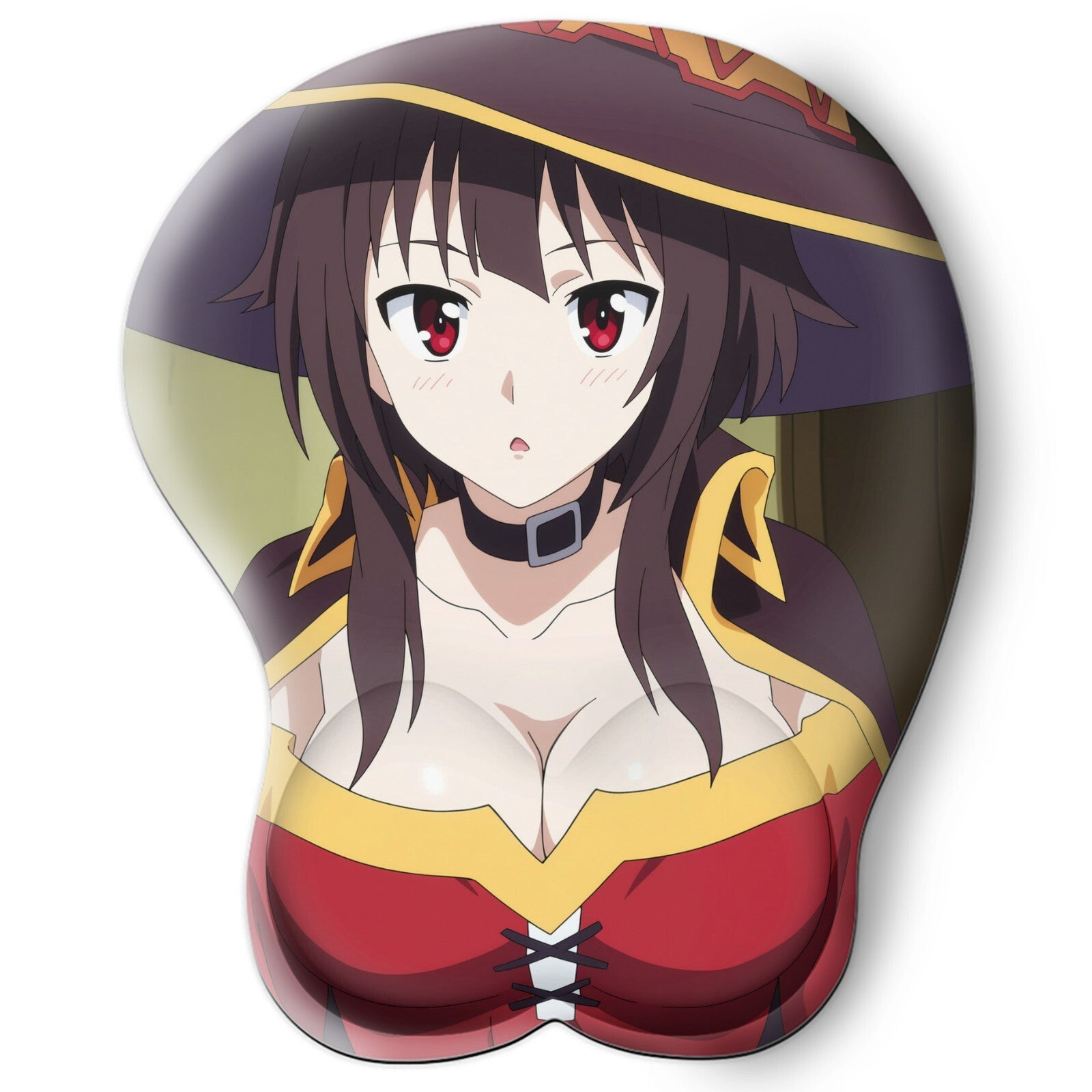 3D oppai Anime Mouse Pad with Wrist Rest by konosuba Megumin #01