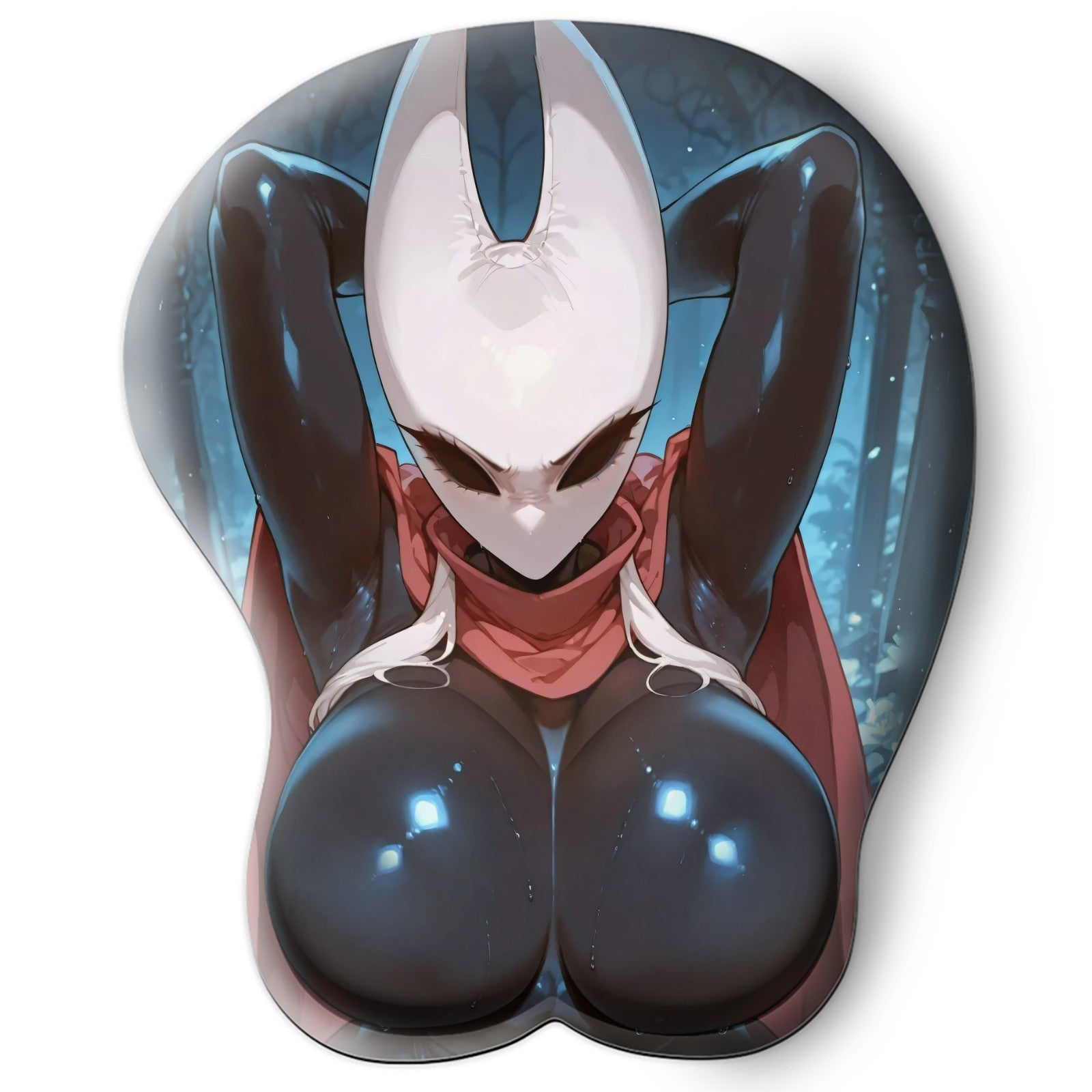 3D oppai Anime Mouse Pad with Wrist Rest by Hollow Knight: Silksong Hornet #01