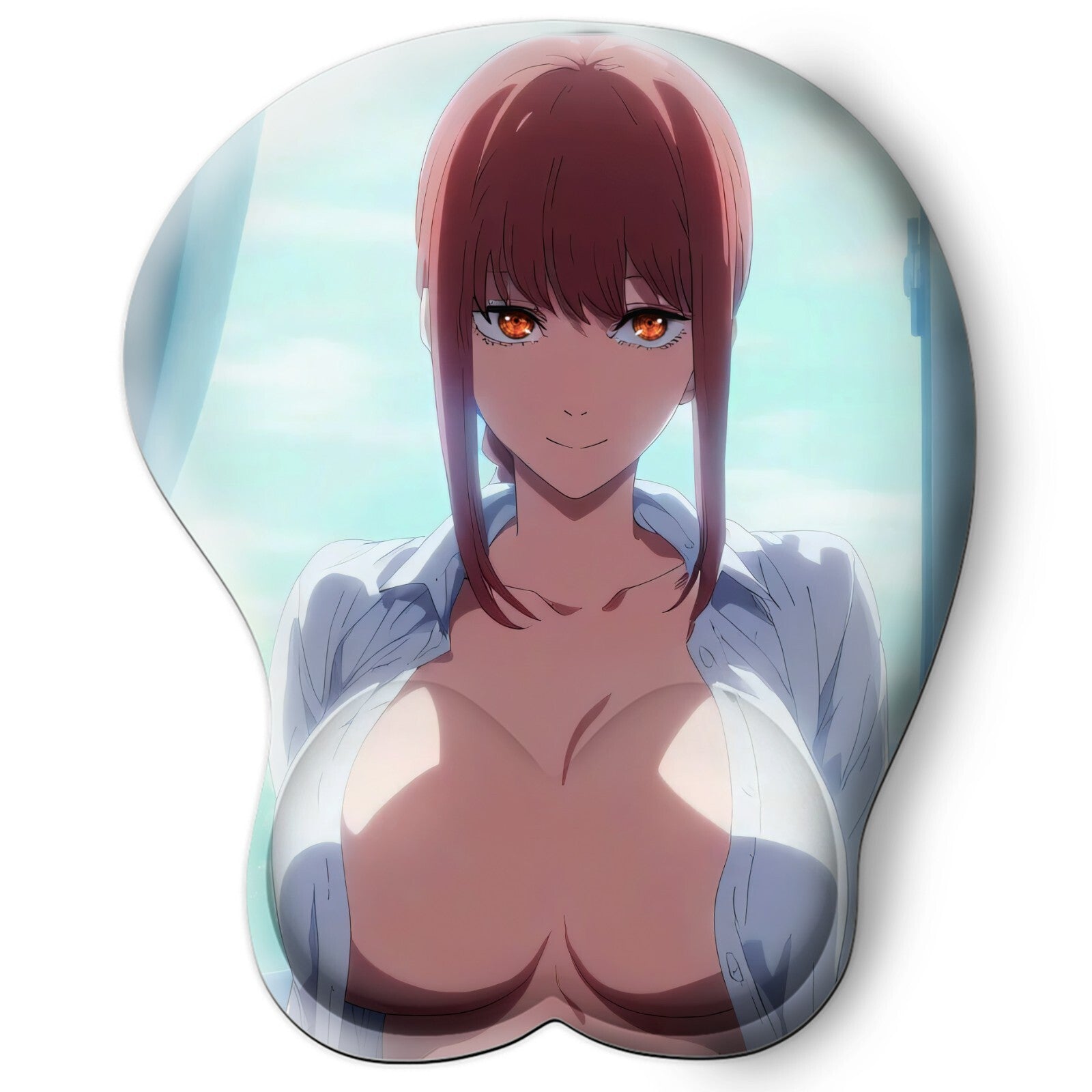 3D Oppai Anime Mouse Pad with Wrist Rest by Chainsaw Man Makima #02