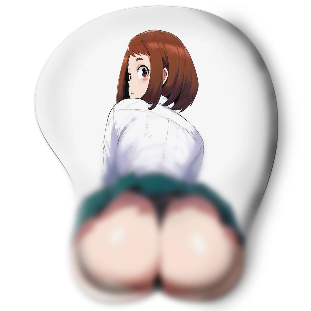 3D butt Anime Mouse Pad with Wrist Rest by My hero academia Ochacu Uraraka #04