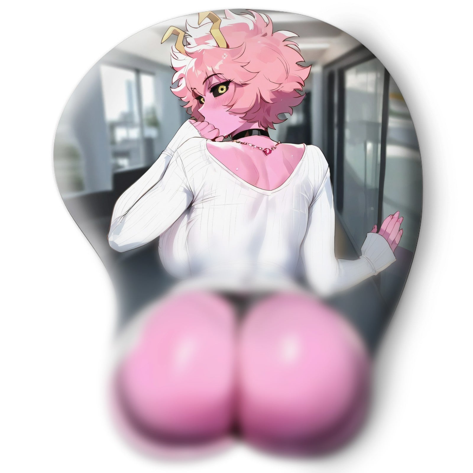 3D butt Anime Mouse Pad with Wrist Rest by My hero academia Mina Ashido #02