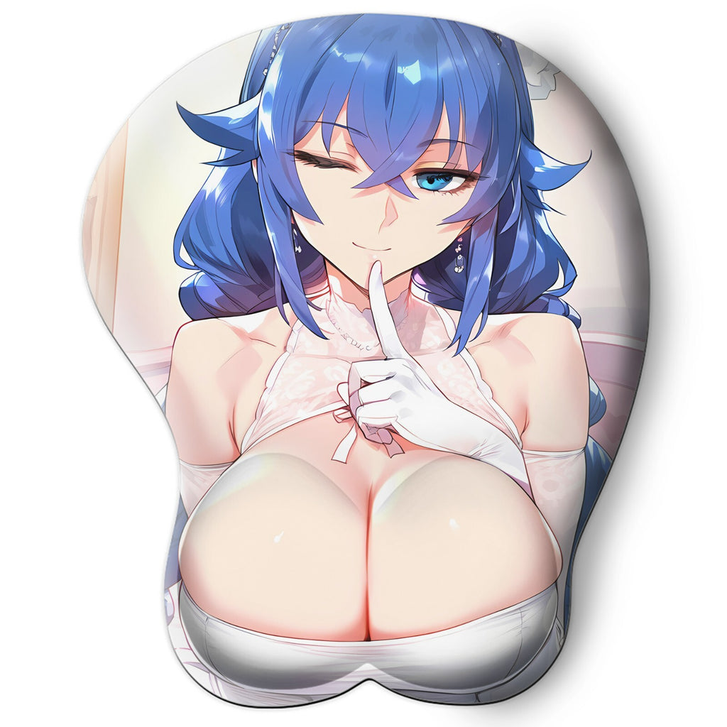 3D oppai Anime Mouse Pad with Wrist Rest by Mushoku Tensei Roxy Migurdia #01
