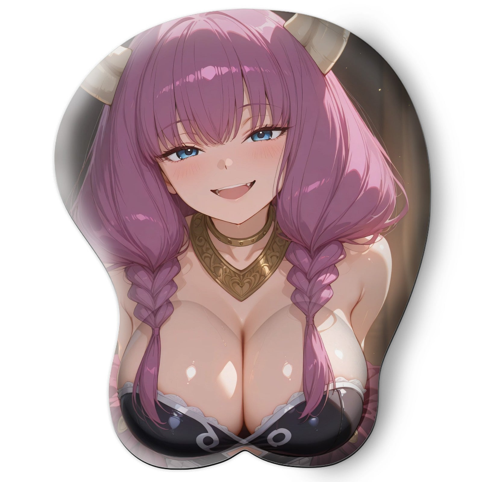 3D oppai Anime Mouse Pad with Wrist Rest by Sousou no Frieren Aura #01