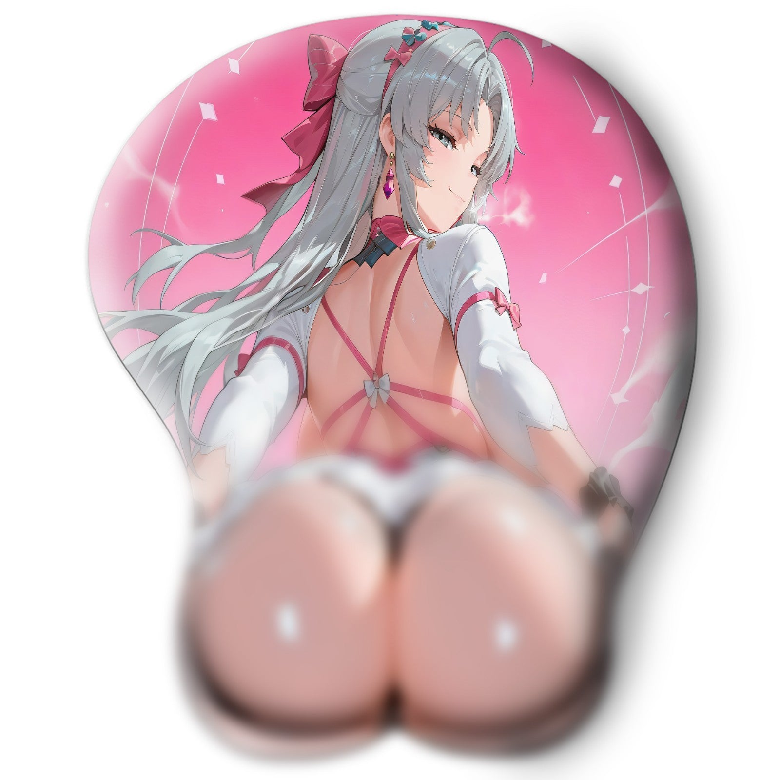 3D butt Anime Mouse Pad with Wrist Rest by Wuthering Waves Carlotta #02